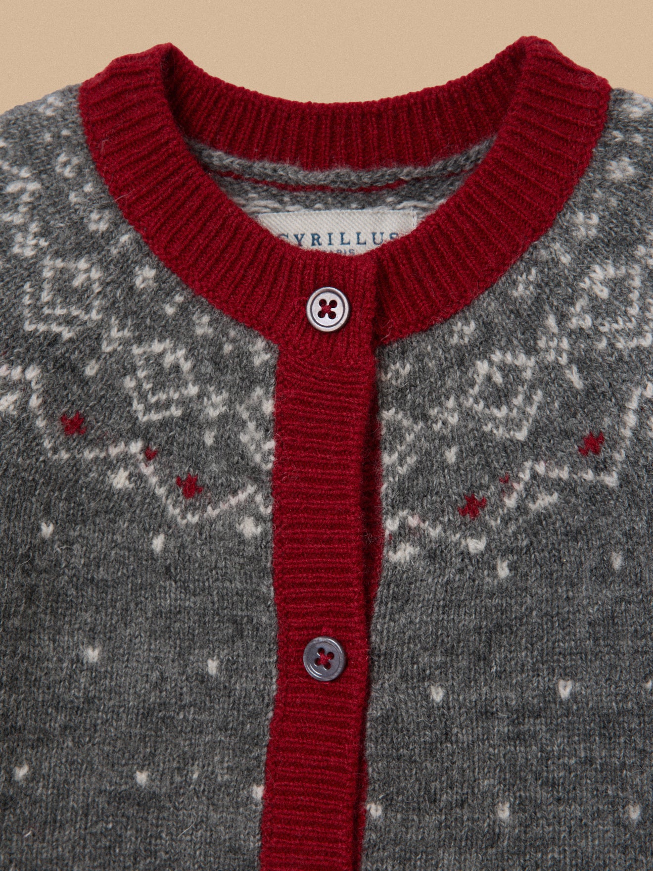 Baby-Cardigan mit Jacquard-Muster