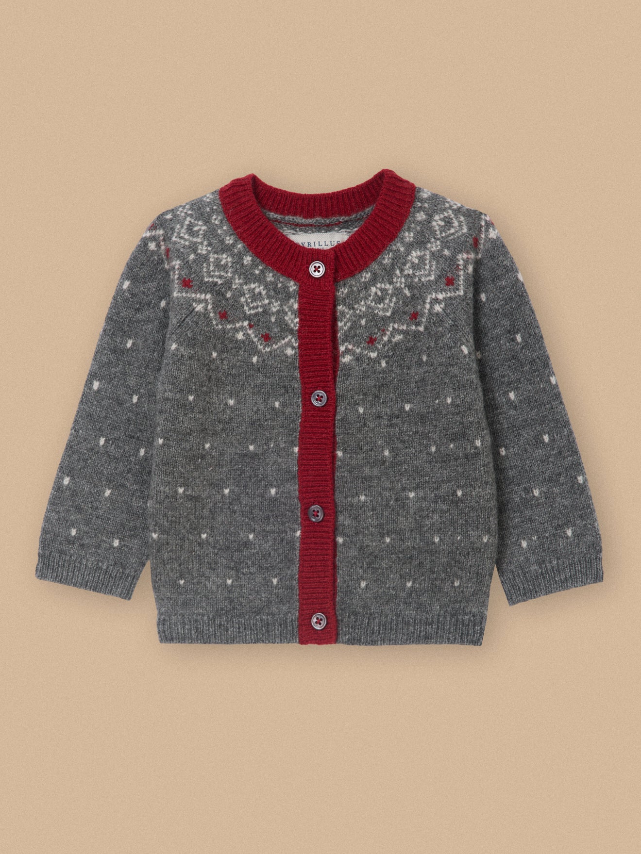 Baby-Cardigan mit Jacquard-Muster