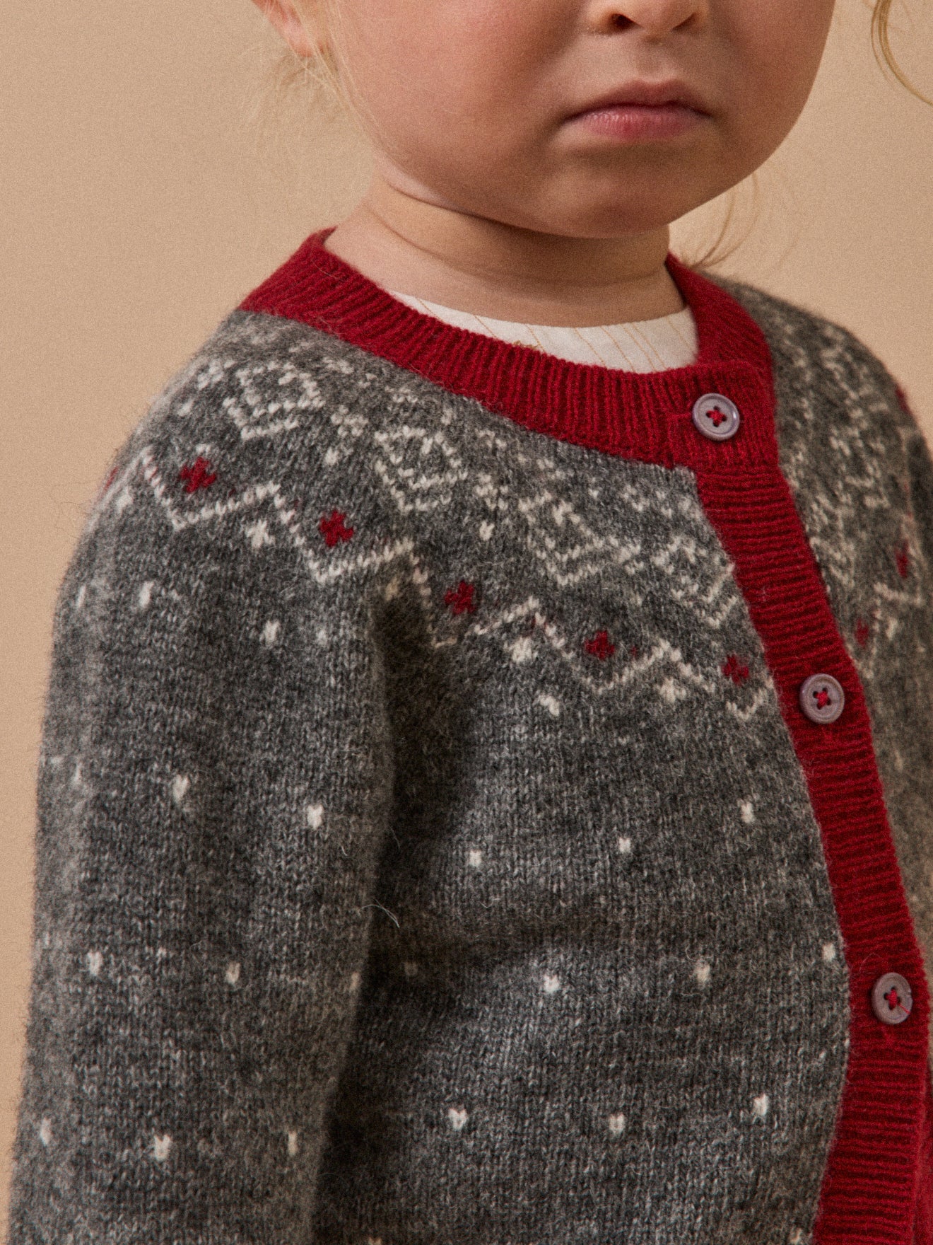 Baby-Cardigan mit Jacquard-Muster