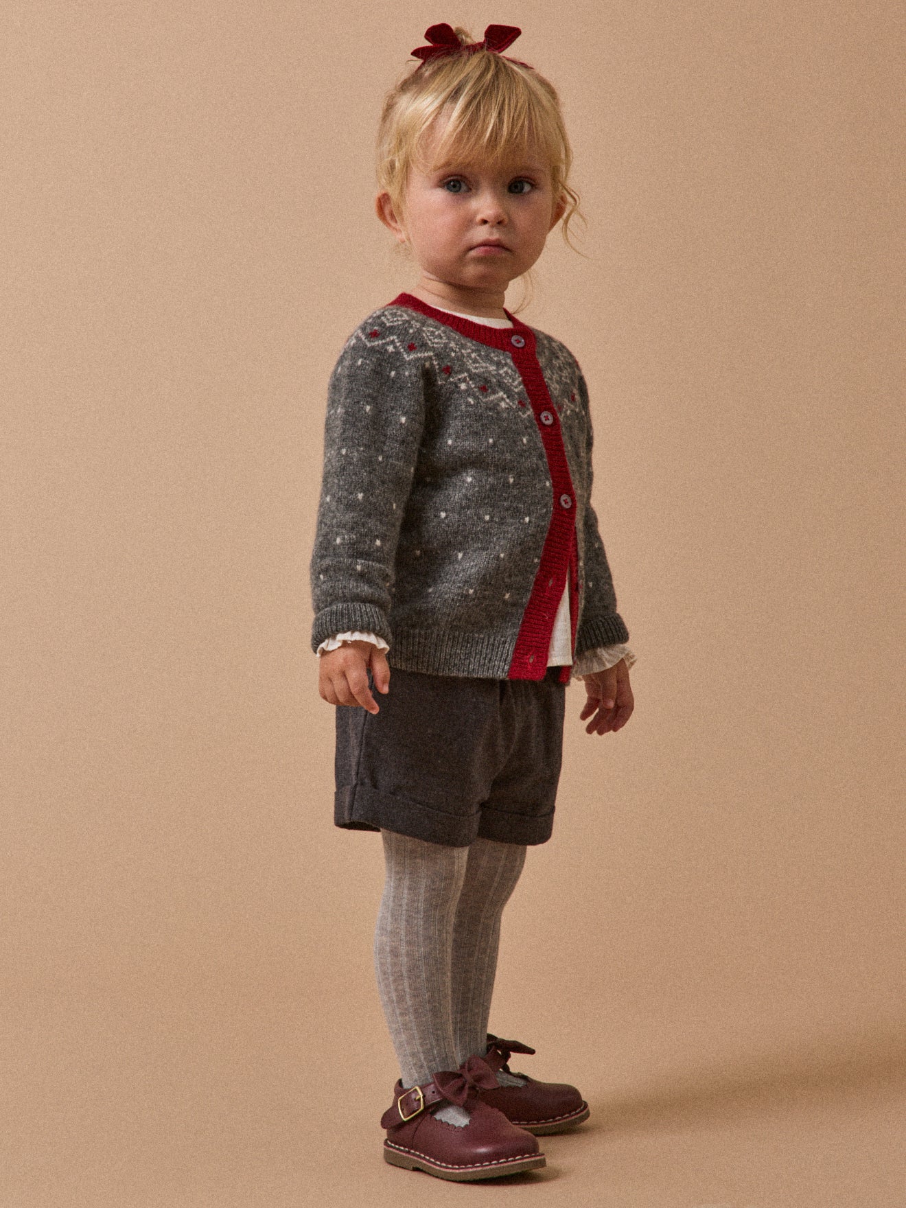 Baby-Cardigan mit Jacquard-Muster