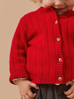 Gilet en pure laine mérinos Bébé