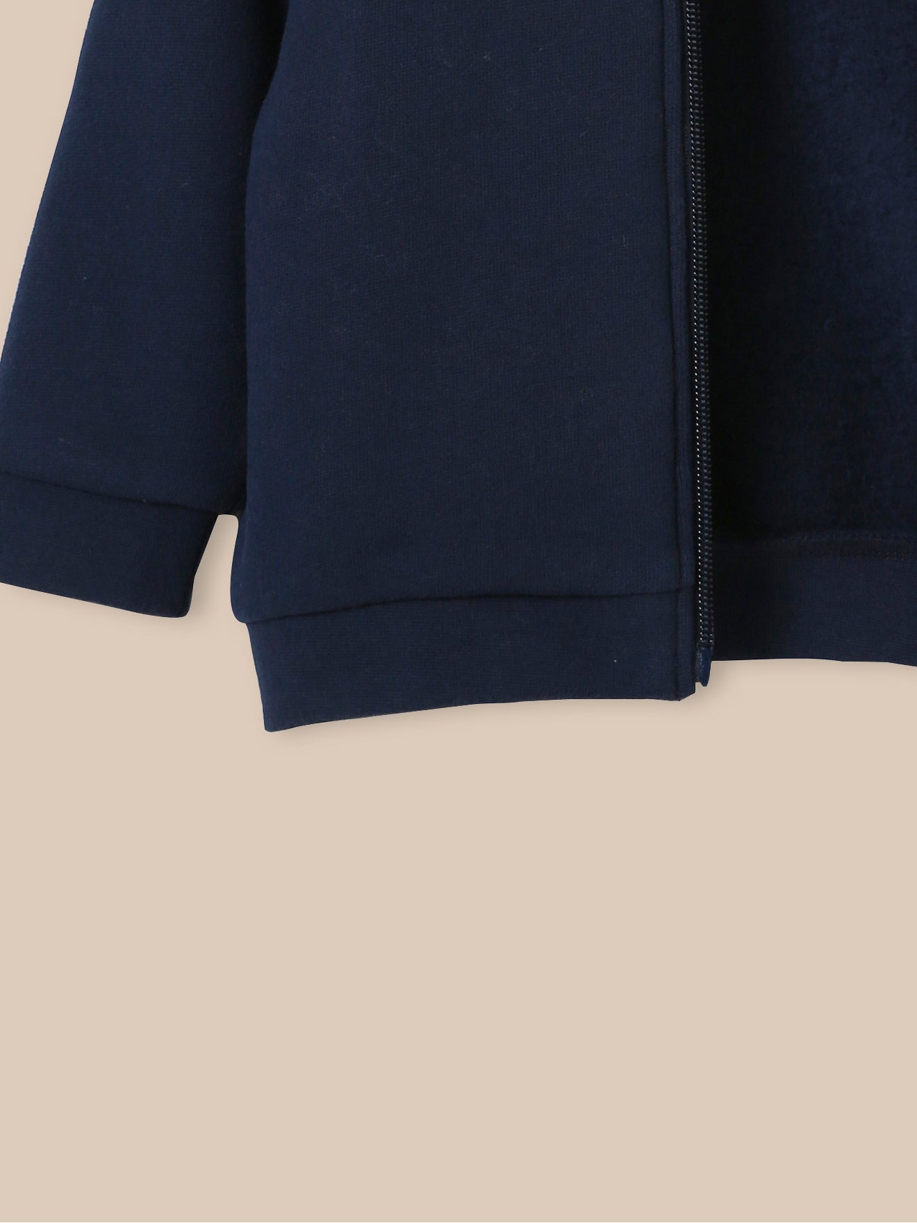 Baby-Kapuzenjacke mit Reissverschluss aus Bio-Baumwolle