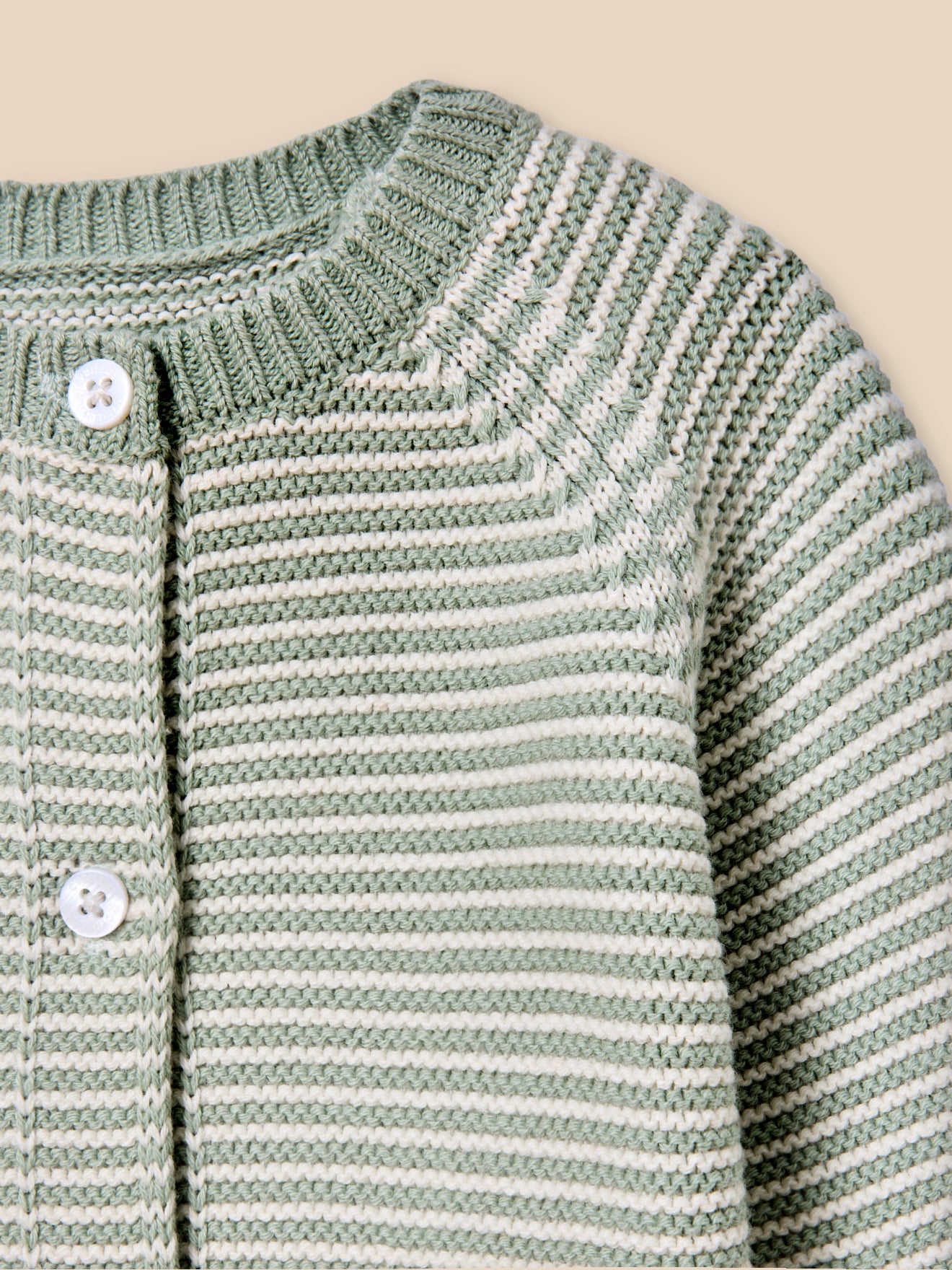 Cardigan rayé Bébé - Coton biologique