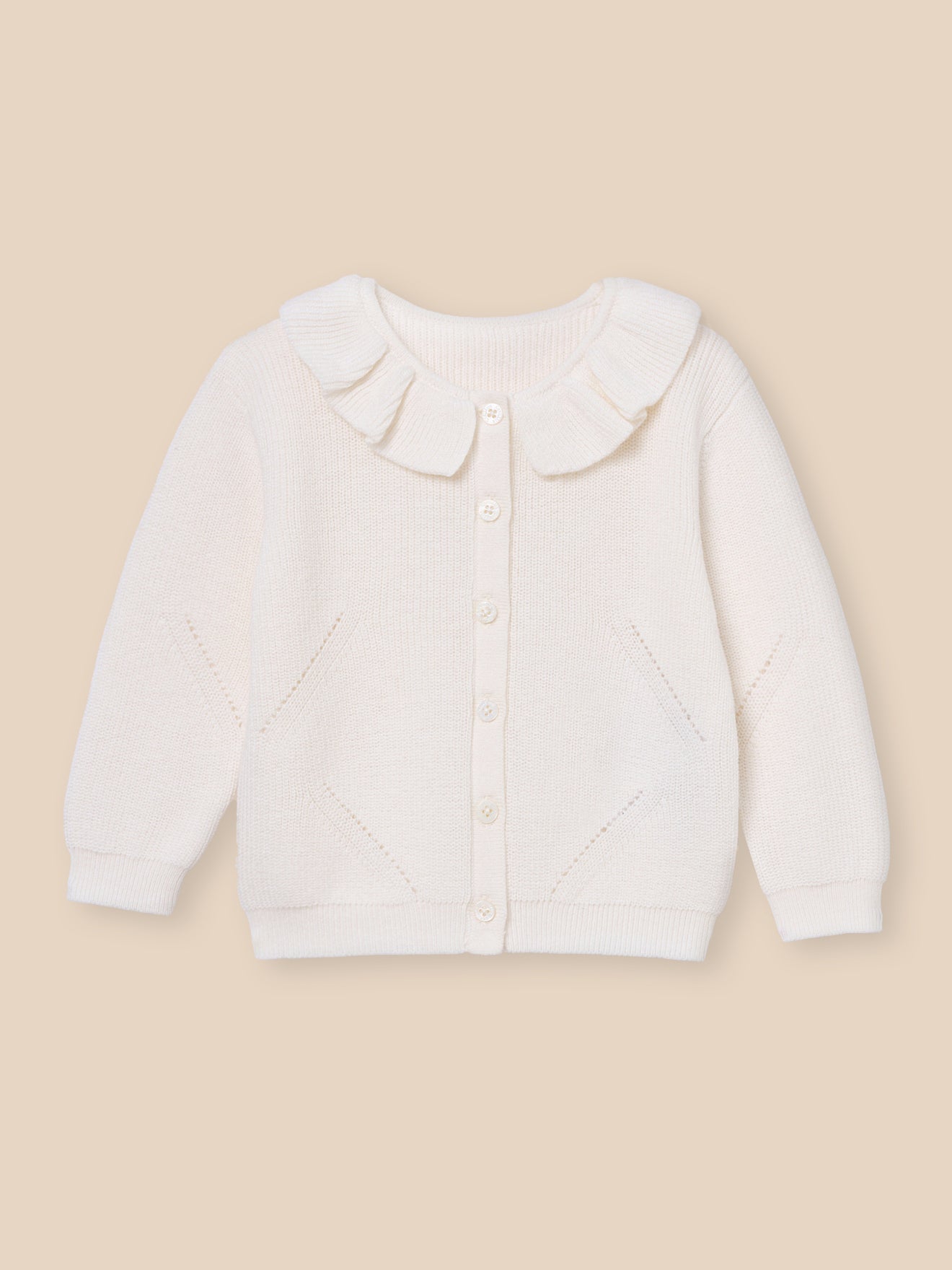 Cardigan coton biologique et laine Bébé