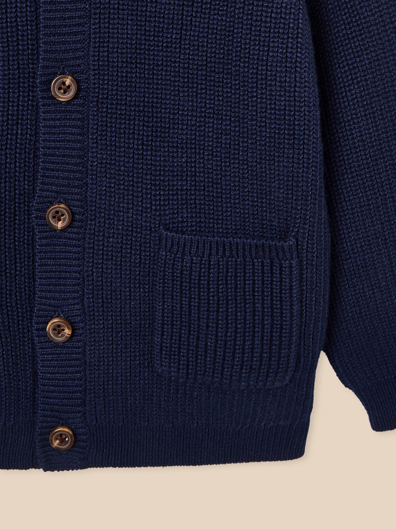 Gilet en coton biologique et laine Bébé