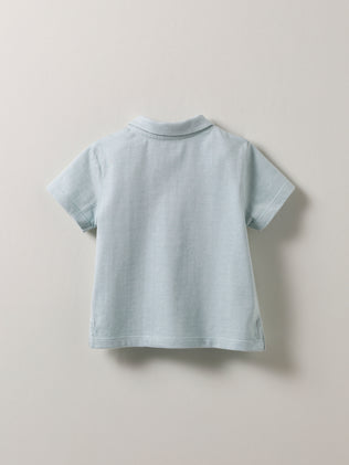 Baby-Poloshirt, gestreift - Bio-Baumwolle
