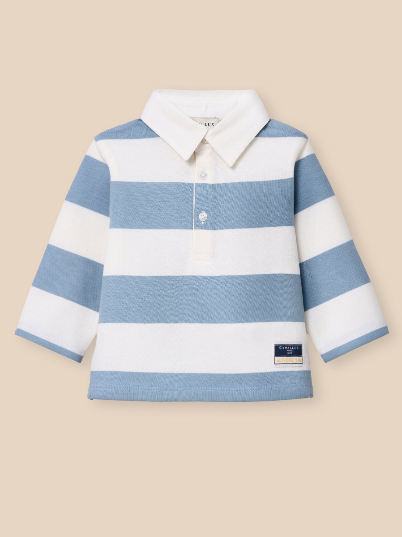 Rugby-Poloshirt, Baby - Bio-Baumwolle