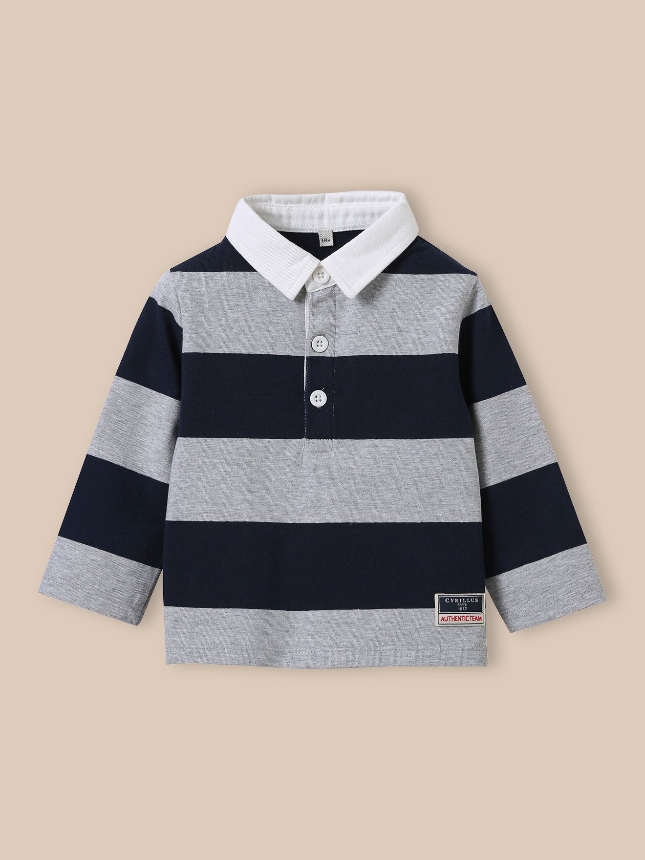 Baby-Rugbyshirt – Bio-Baumwolle