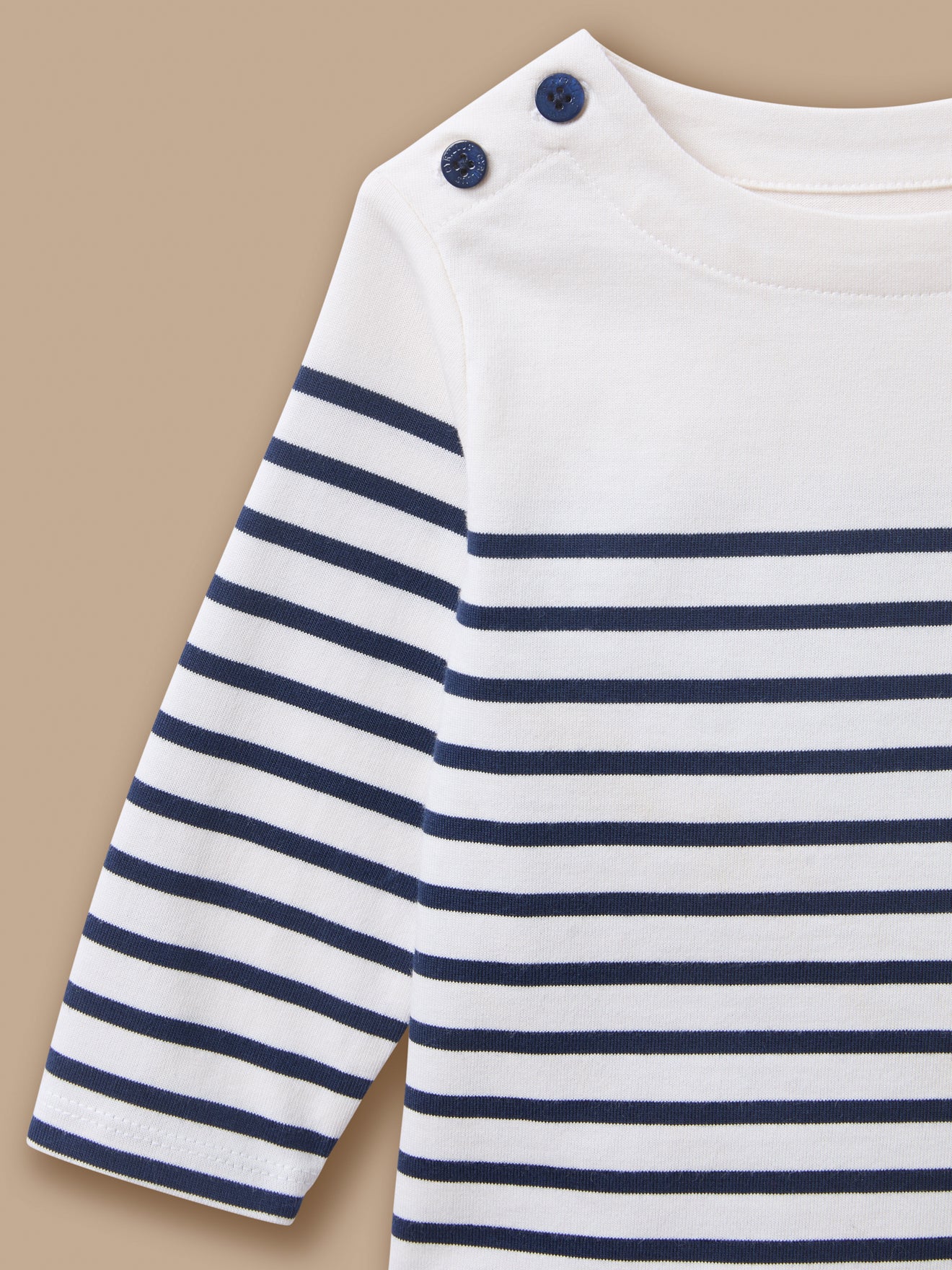 T-shirt marinière boutonné Bébé