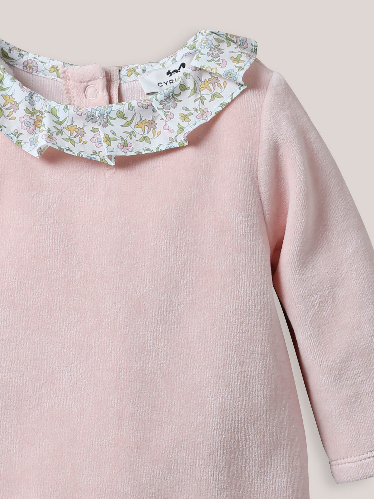 Dors-bien en velours et tissu Liberty + doudou