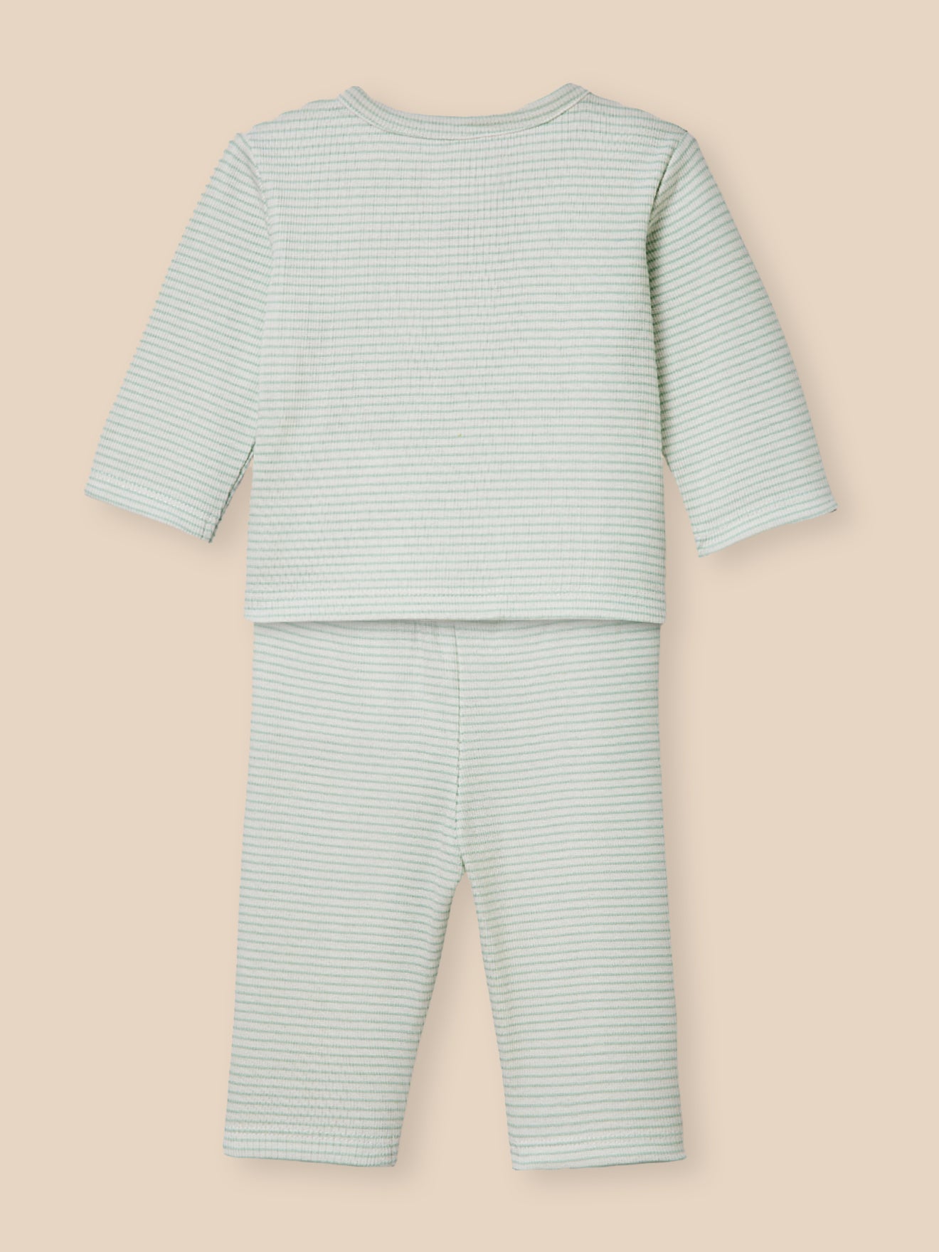 Pyjama rayé en côtes Bébé