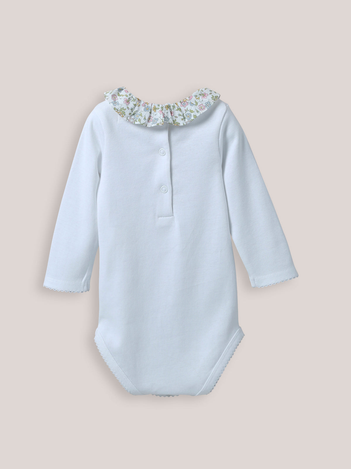 Body Bébé col en tissu Liberty - Coton biologique