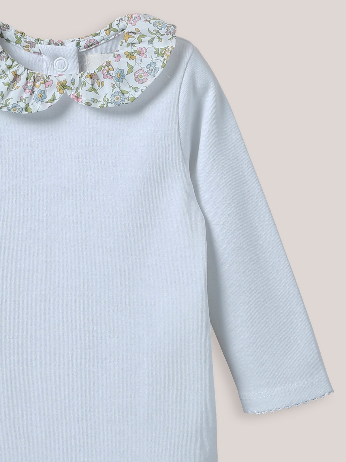 Body Bébé col en tissu Liberty - Coton biologique
