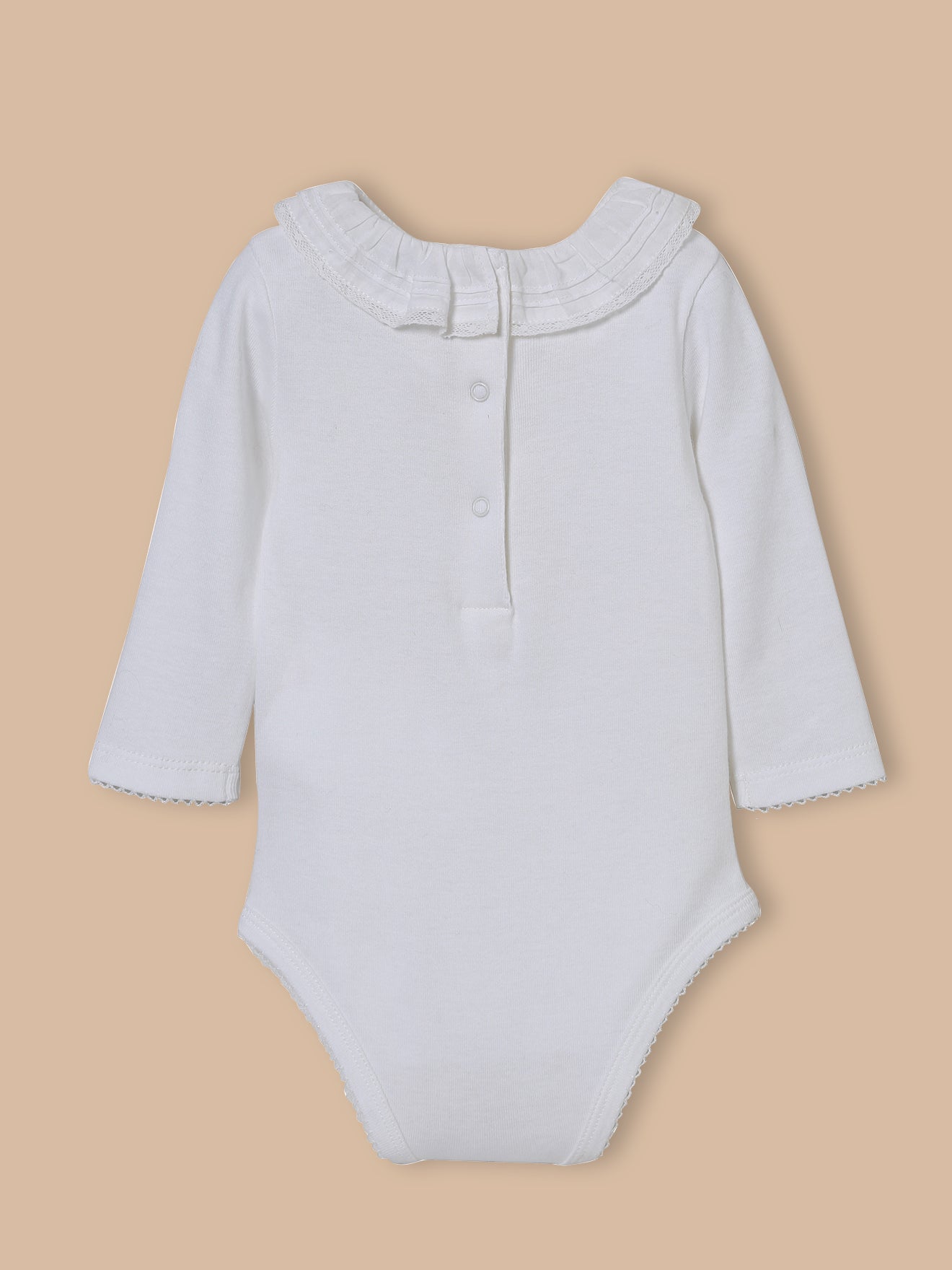 Body mit Volant-Kragen – Bio-Baumwolle
