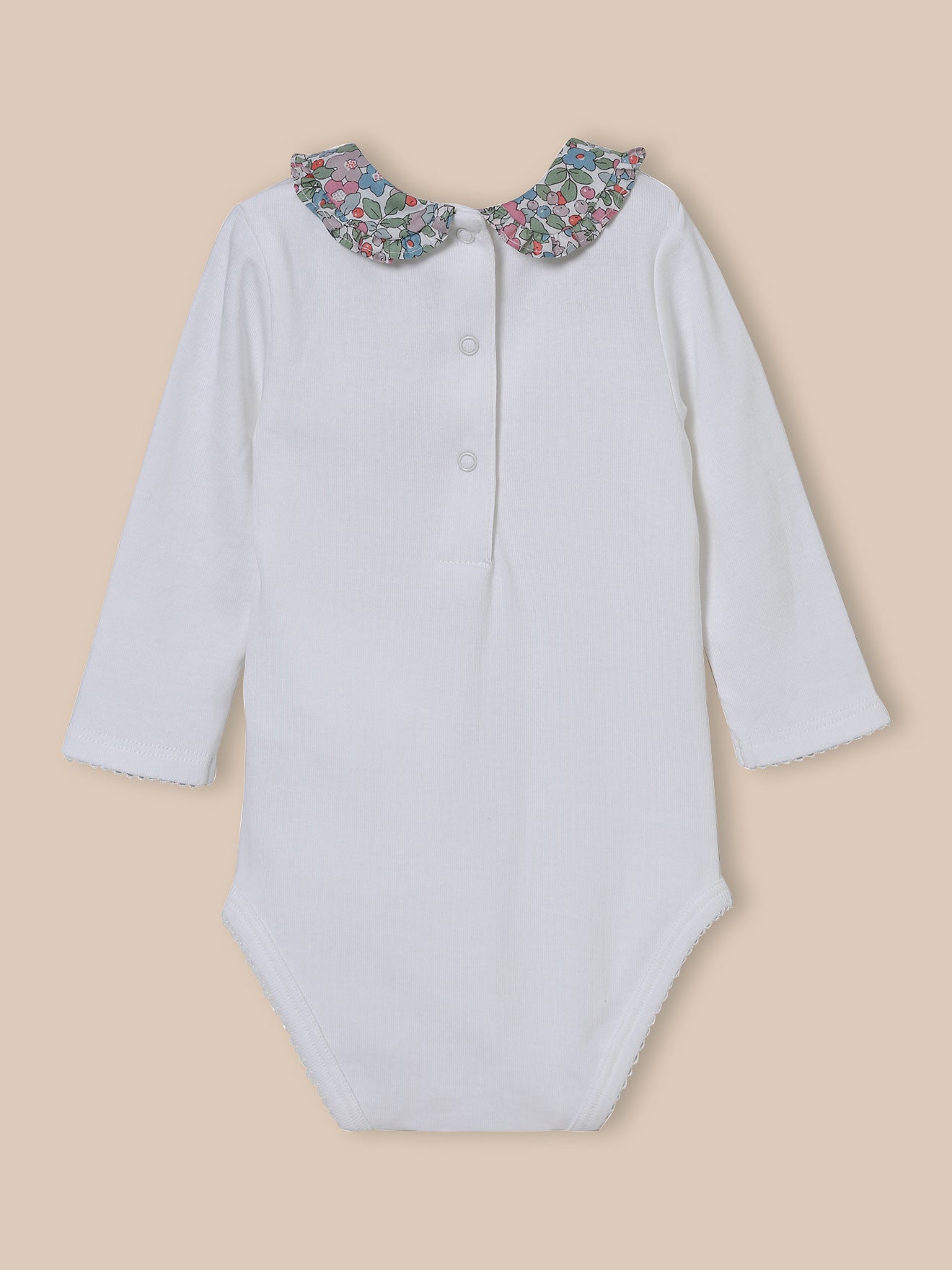 Body mit Kragen aus Liberty®-Stoff – Bio-Baumwolle