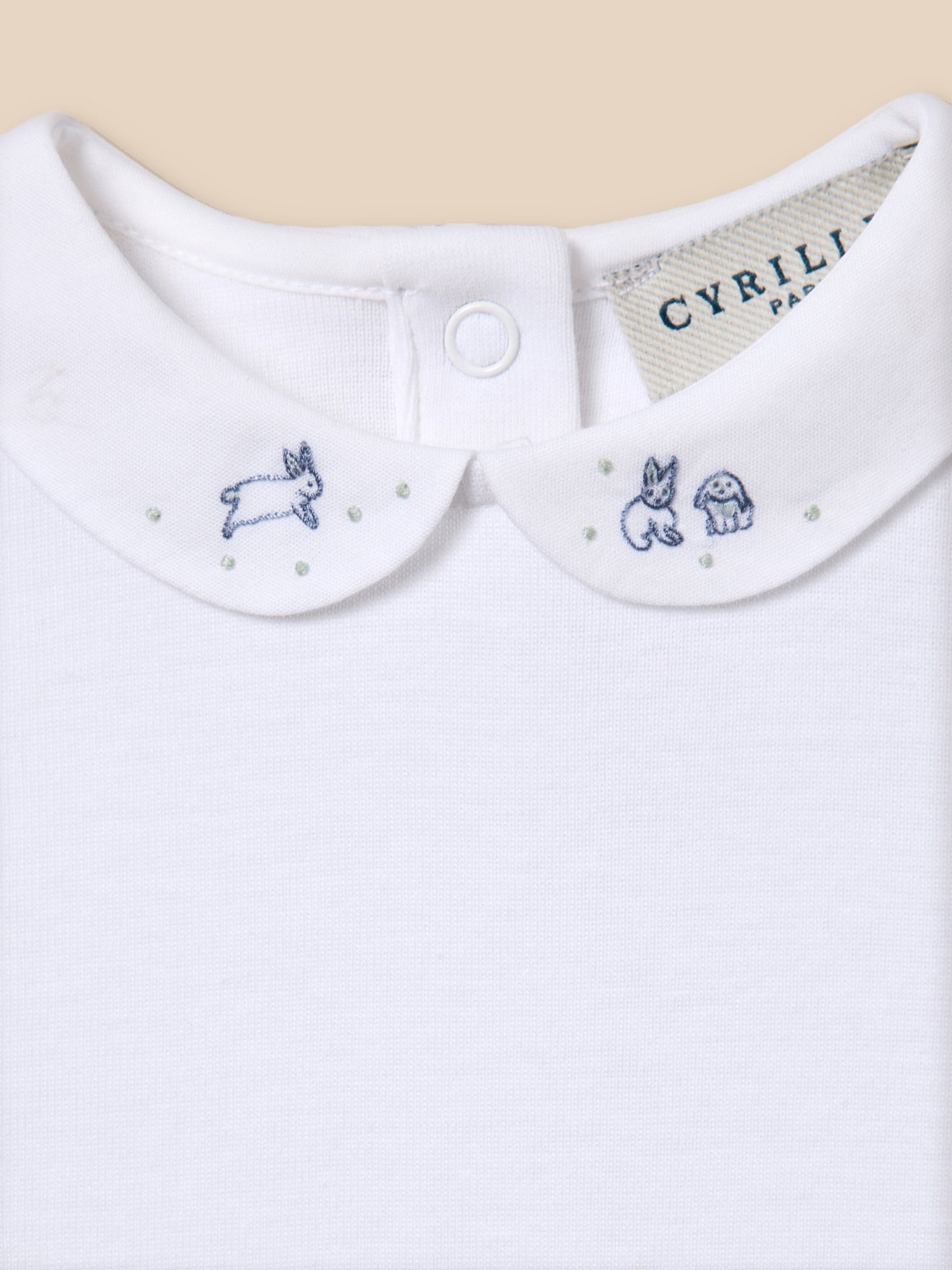 Body col brodé Bébé - Coton biologique