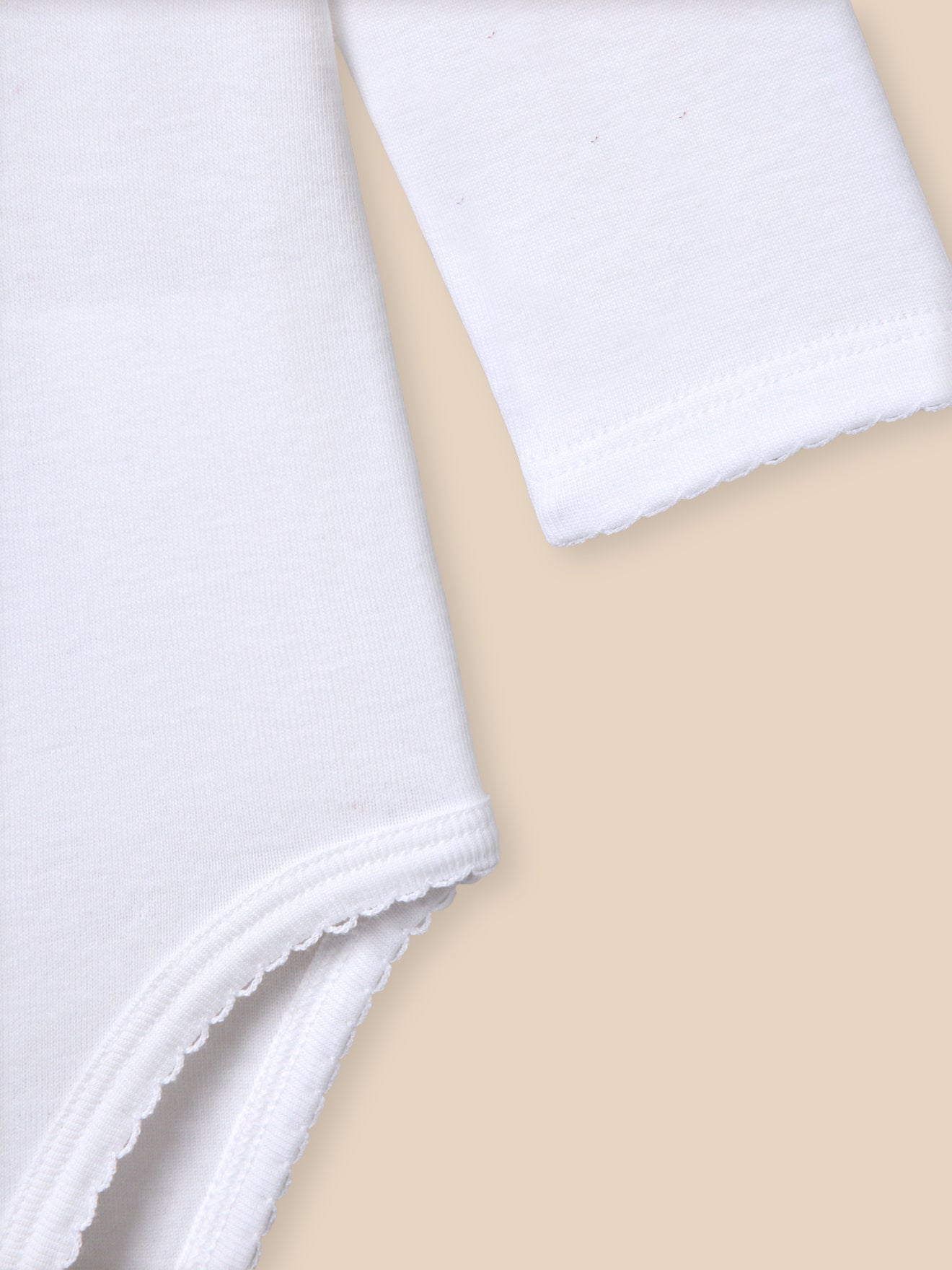 Body Bébé col en broderie anglaise - Coton biologique