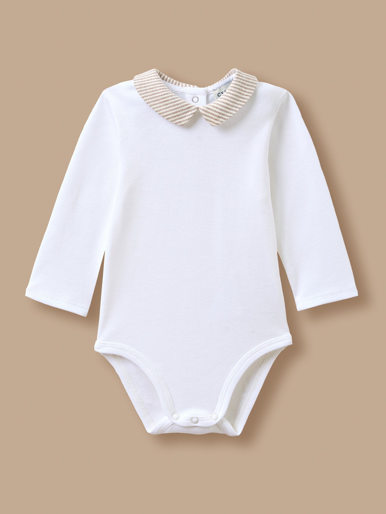 Body mit Streifenkragen Baby