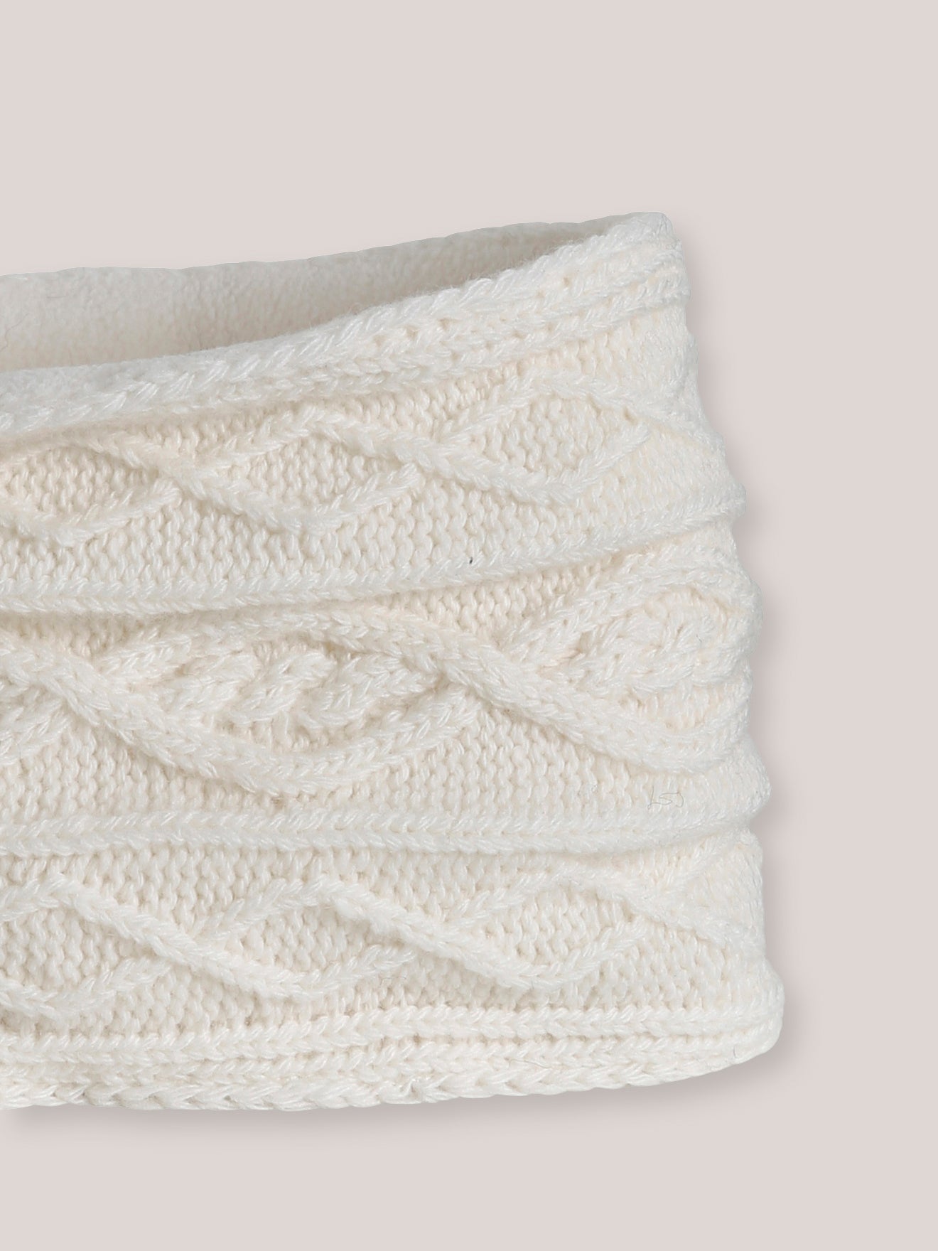 Snood torsadé doublé polaire Bébé