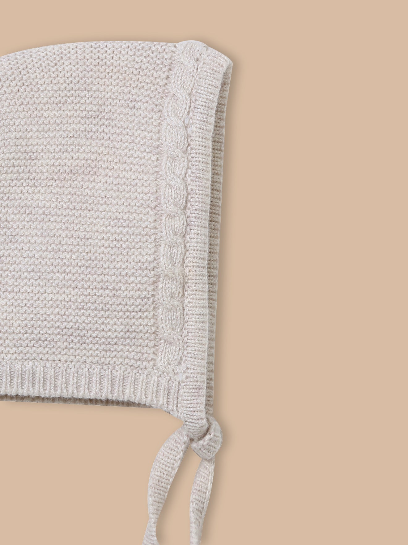 Babyhaube für Neugeboren aus Wolle und Baumwolle