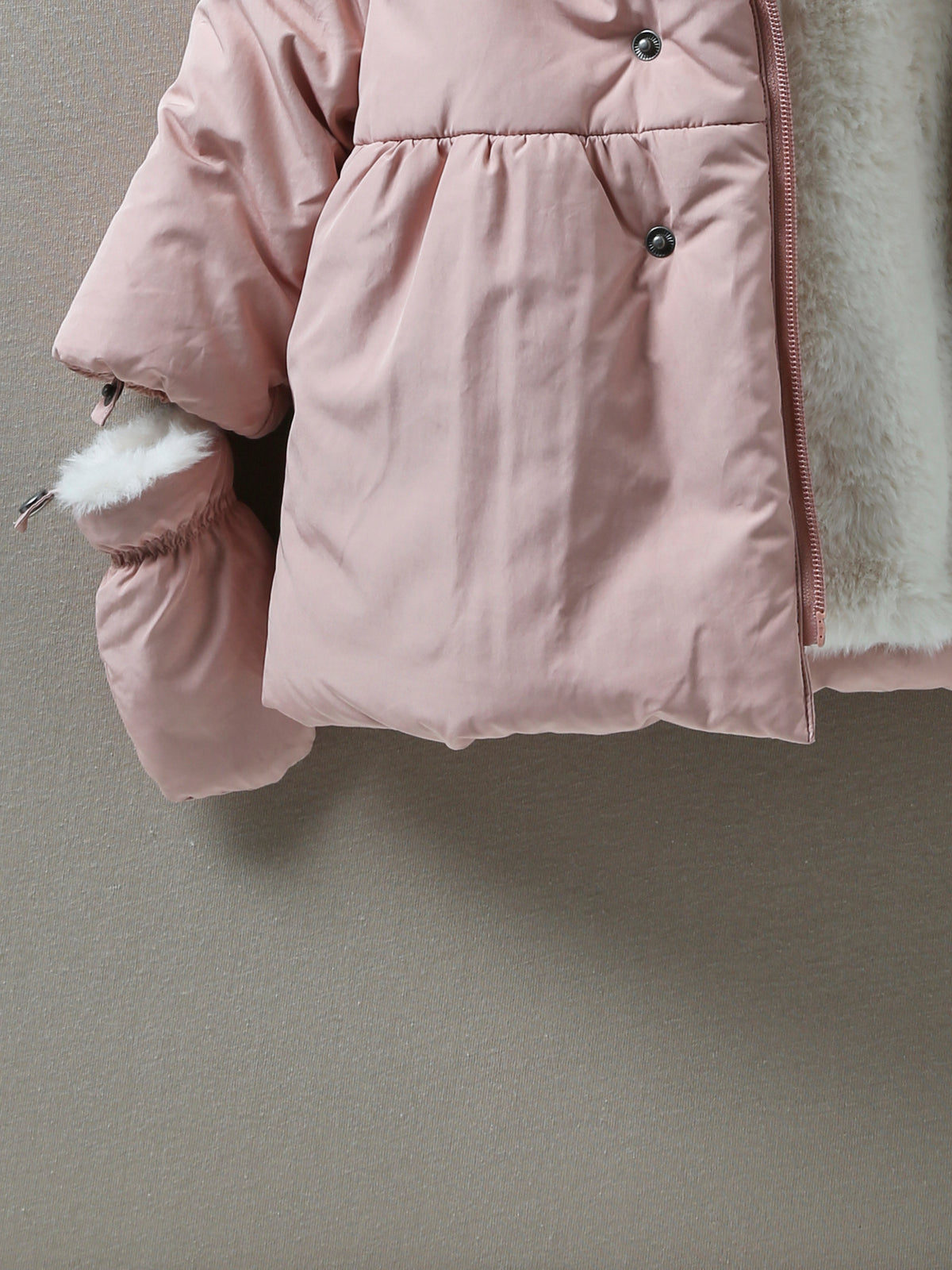Doudoune bébé doublée fausse fourrure