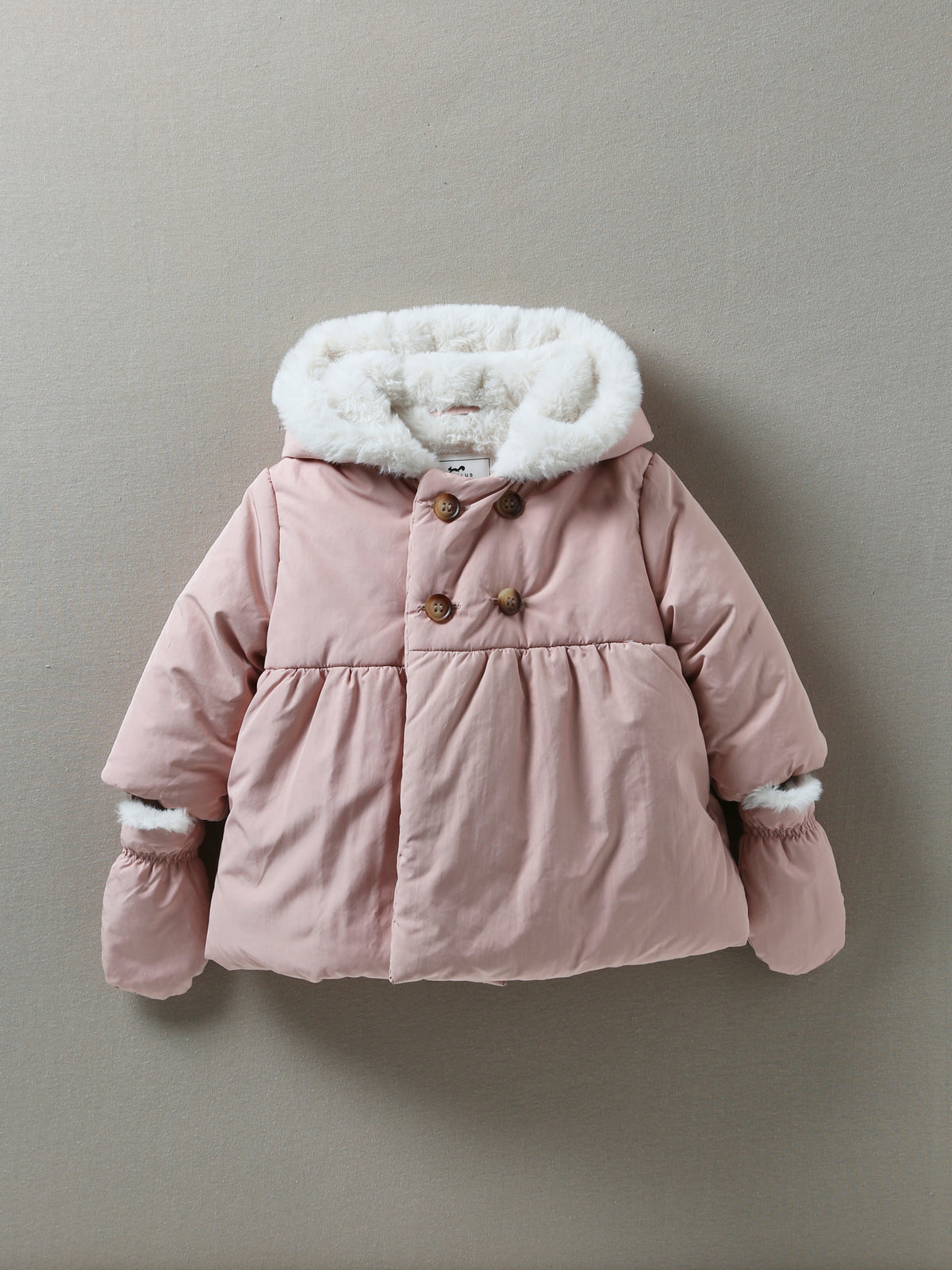 Doudoune bébé doublée fausse fourrure