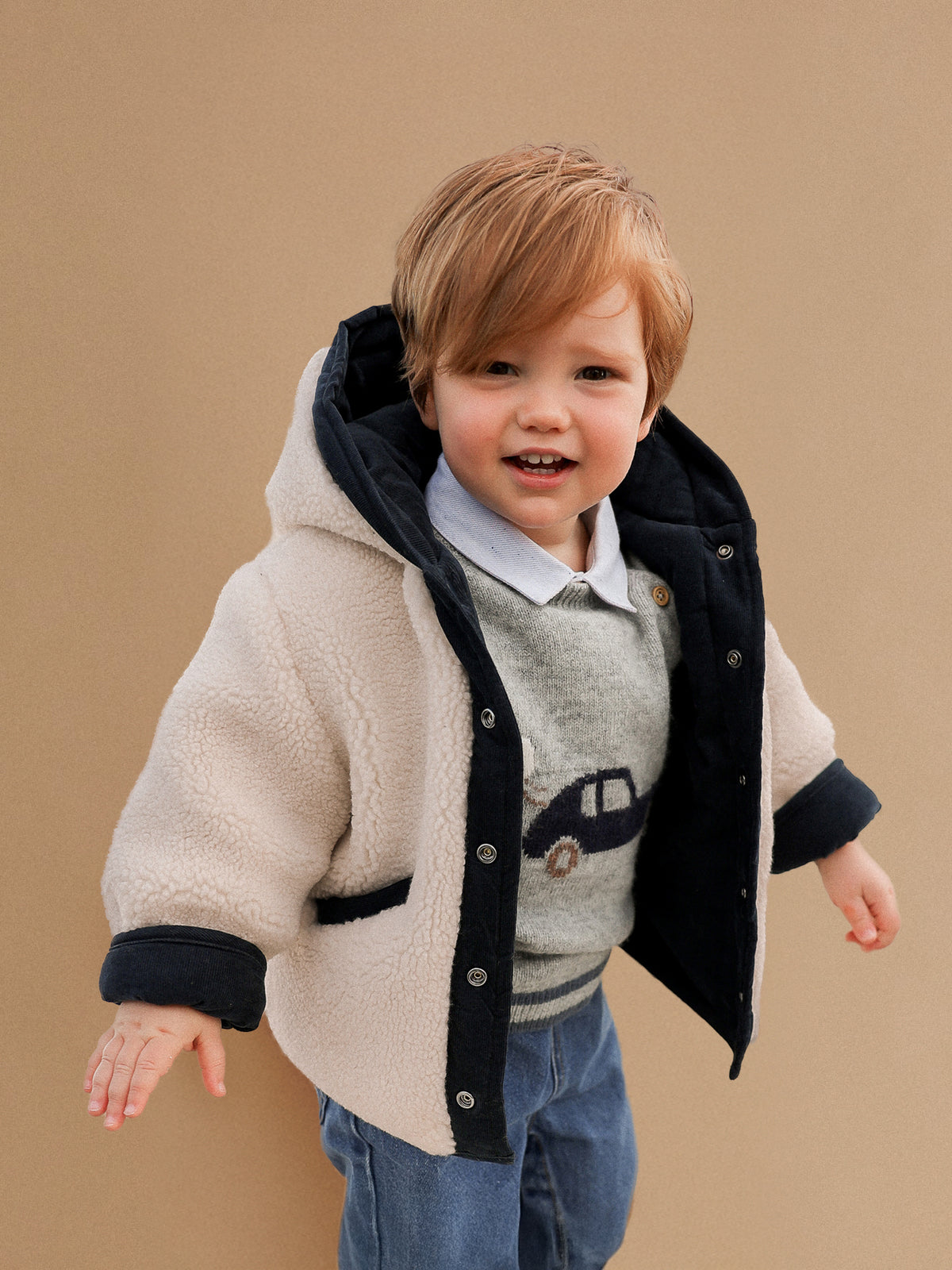 Veste burnous réversible Bébé