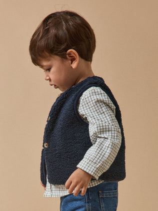 Veste sans manches en sherpa Bébé