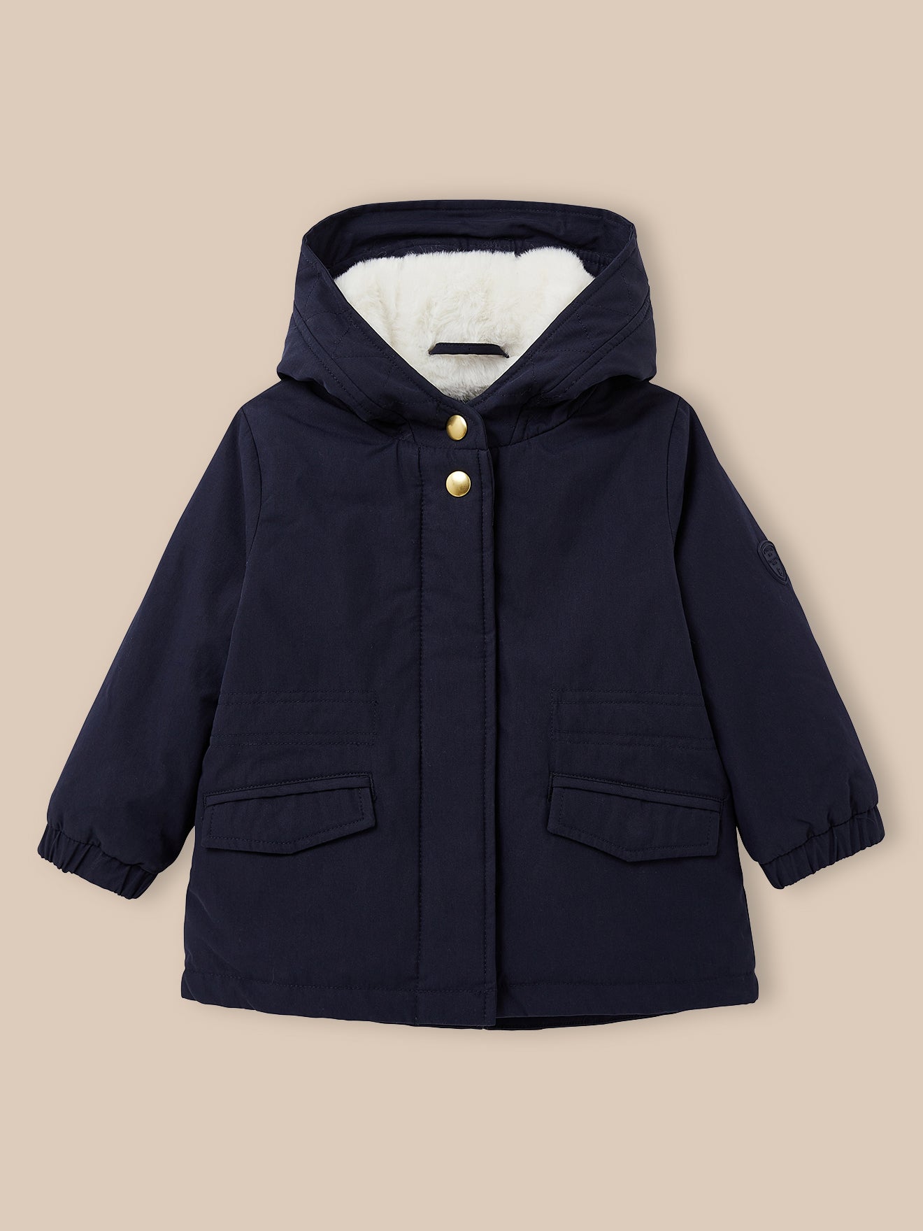 Baby-Parka mit Teddyfutter