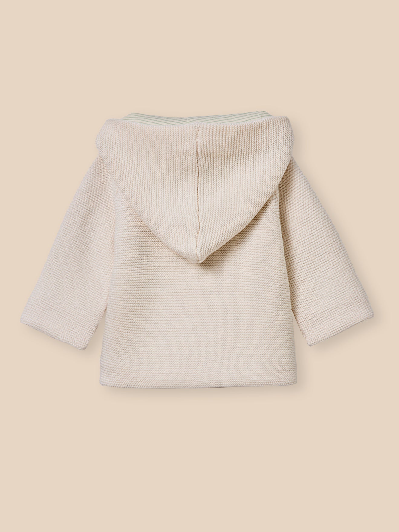 Gilet doublé bébé en coton et laine