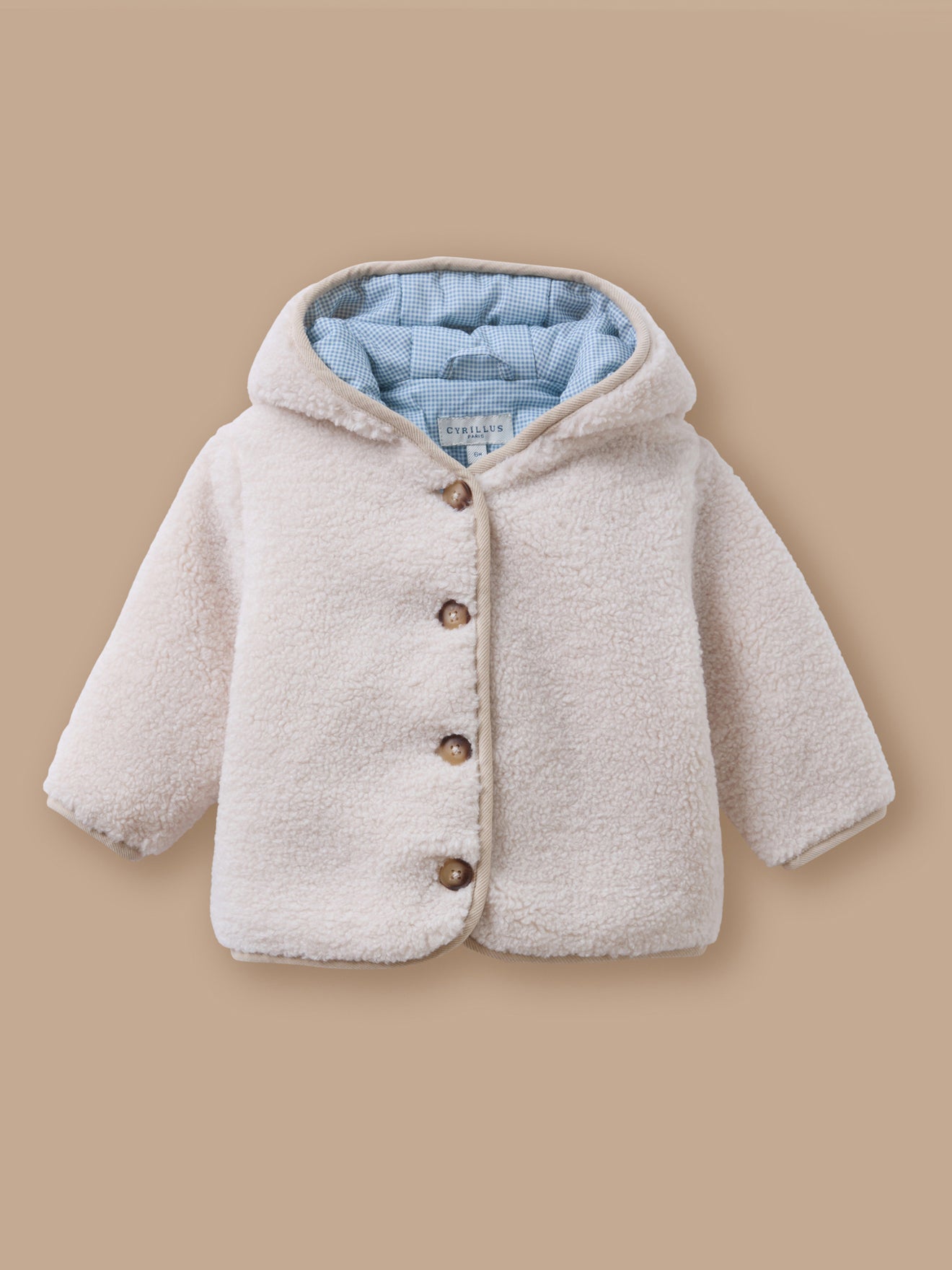 Baby-Burnusjacke aus Sherpa