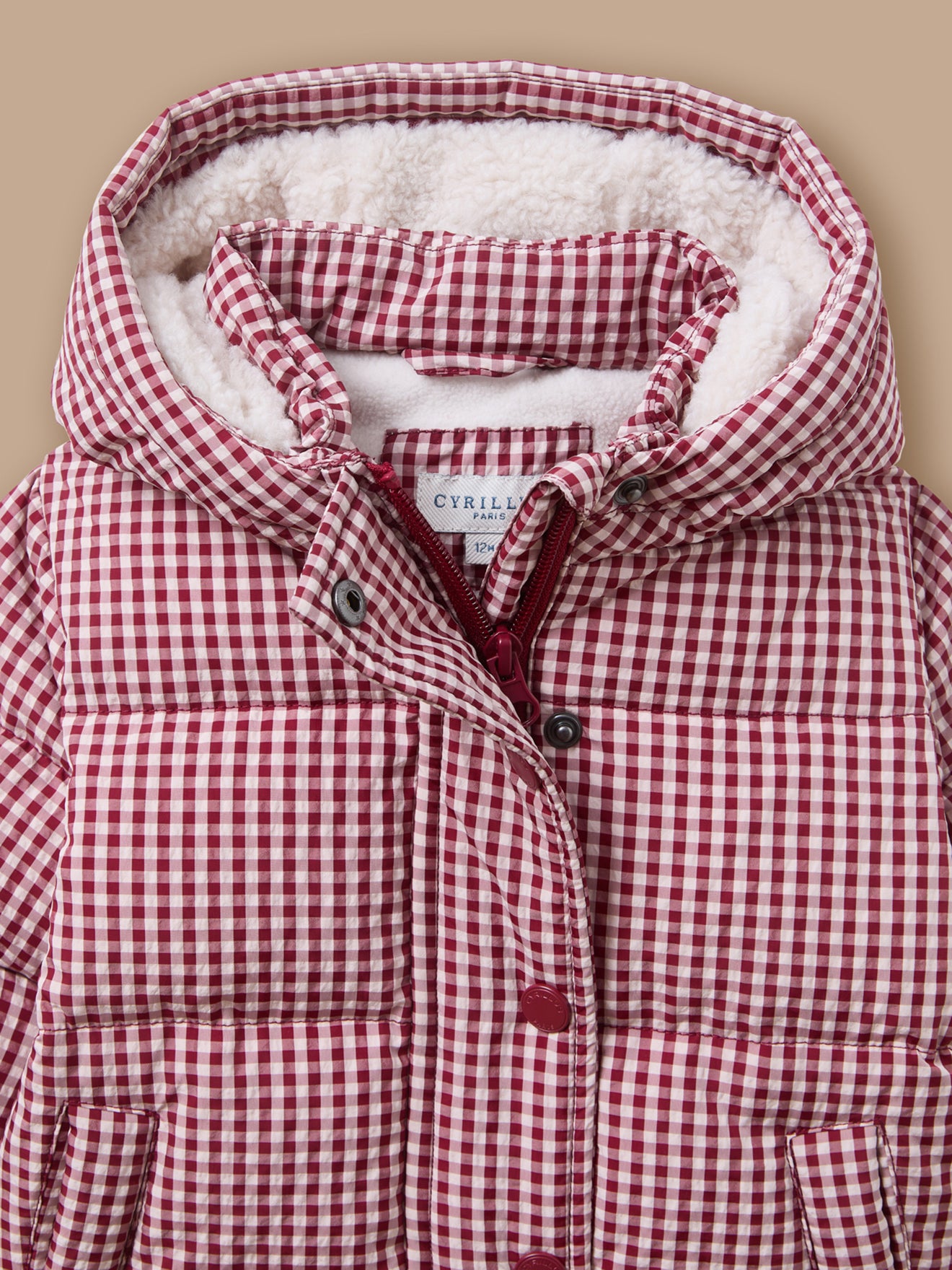 Doudoune motif vichy Bébé