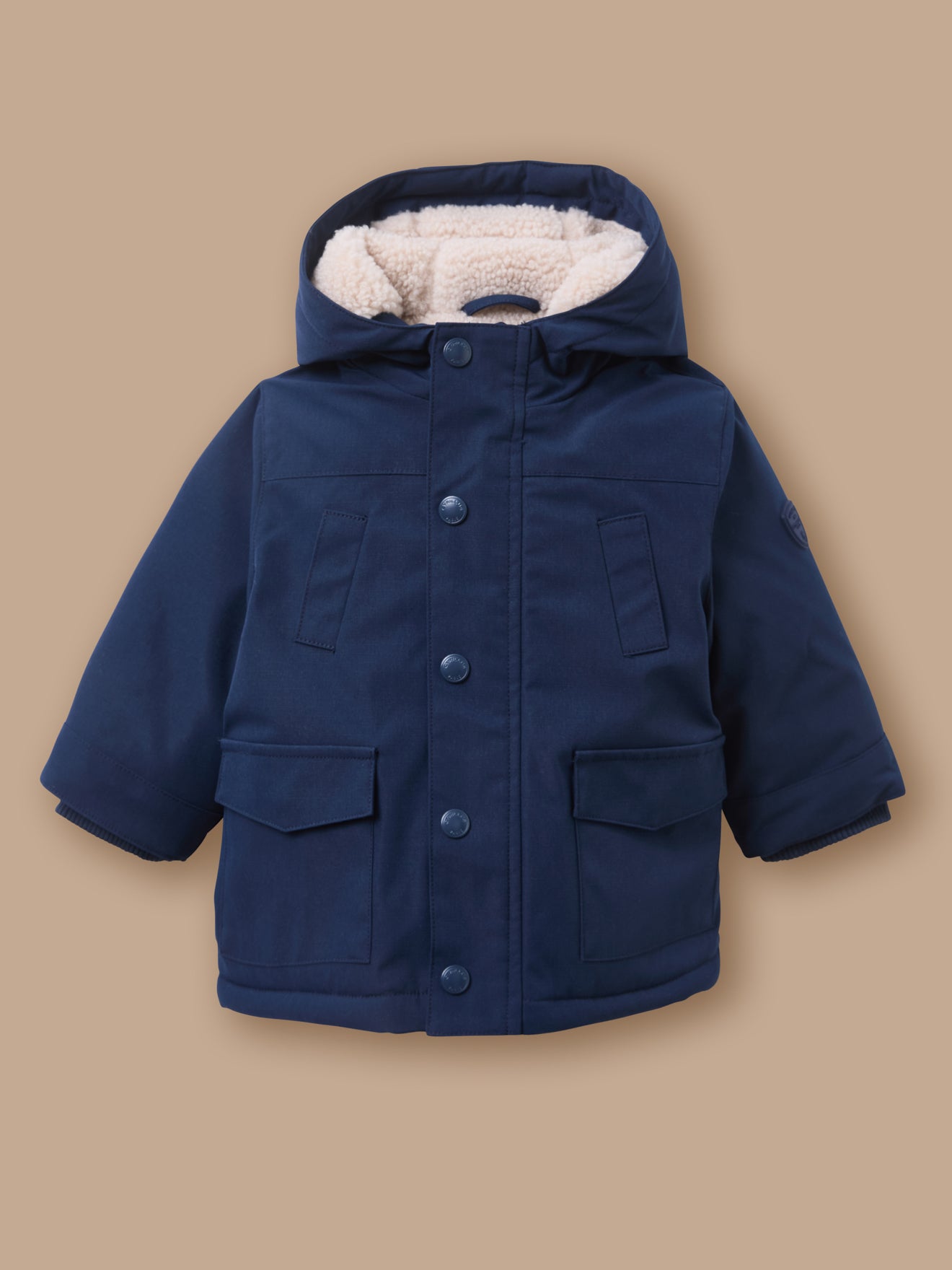 Gefütterte Sherpa-Parka für Babys