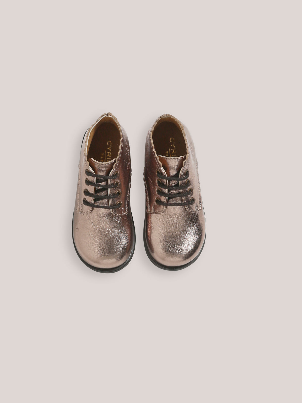 Bottines irisées en cuir bébé