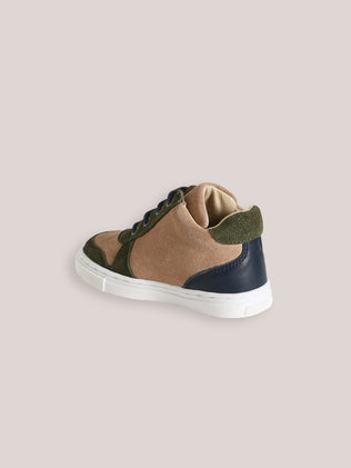 Hohe Baby-Sneakers aus Leder