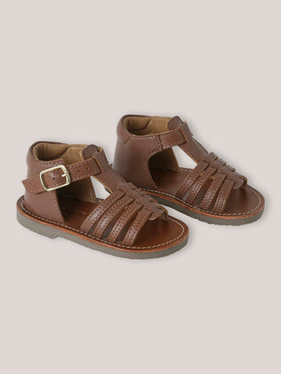 Sandales en cuir vernis Bébé