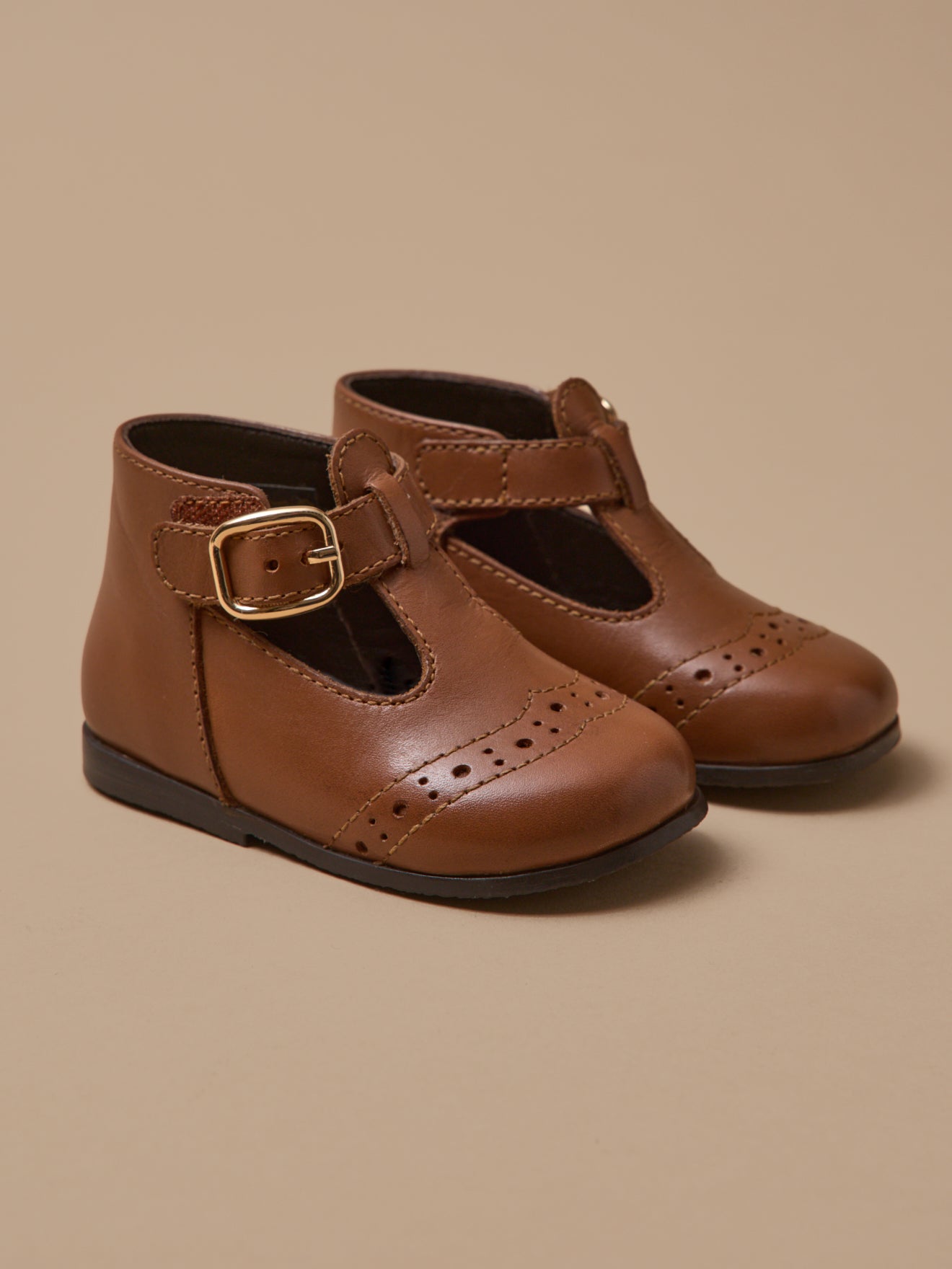 Babyschuhe, Mary Janes, Leder