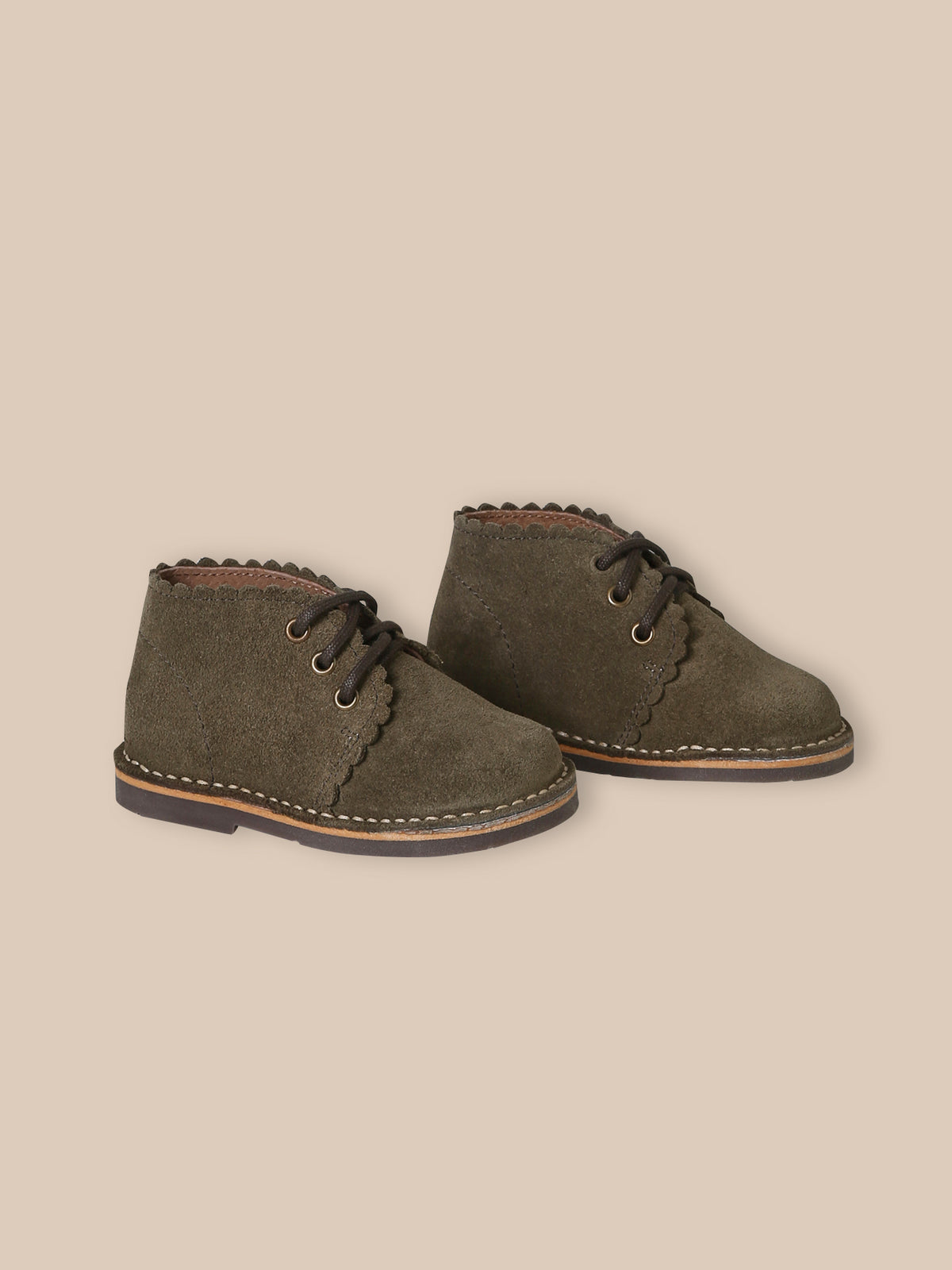 Bottines en cuir suédé bébé