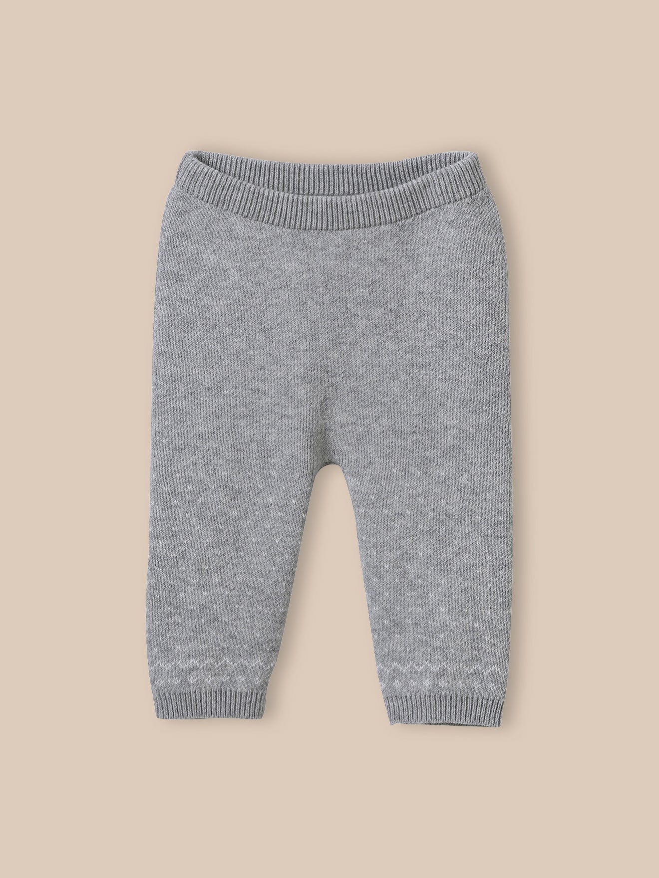 Babyset aus Wolle mit Jacquard-Muster