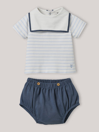 Babyset im Marinelook – Bio-Baumwolle