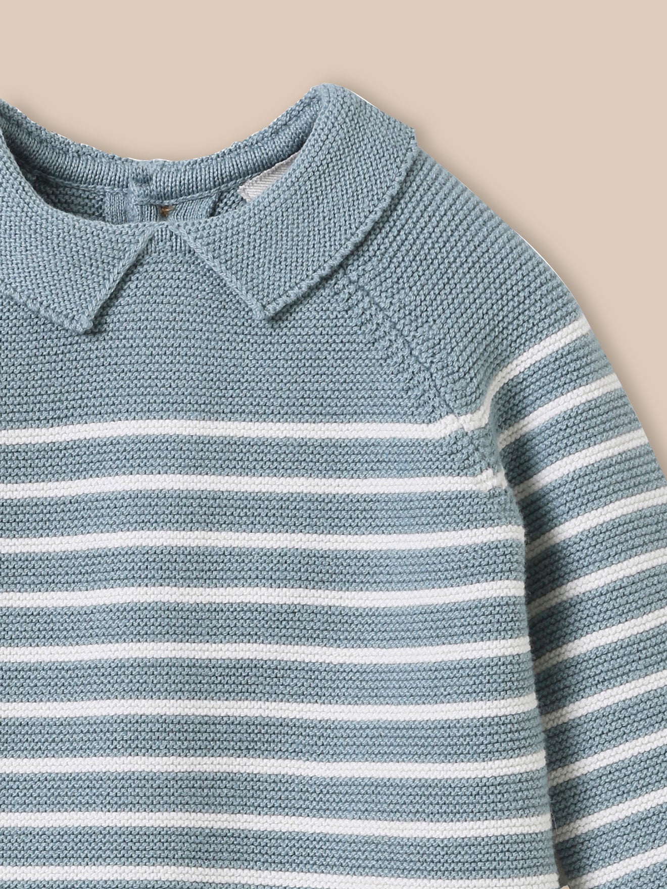 Ensemble en tricot rayé Bébé