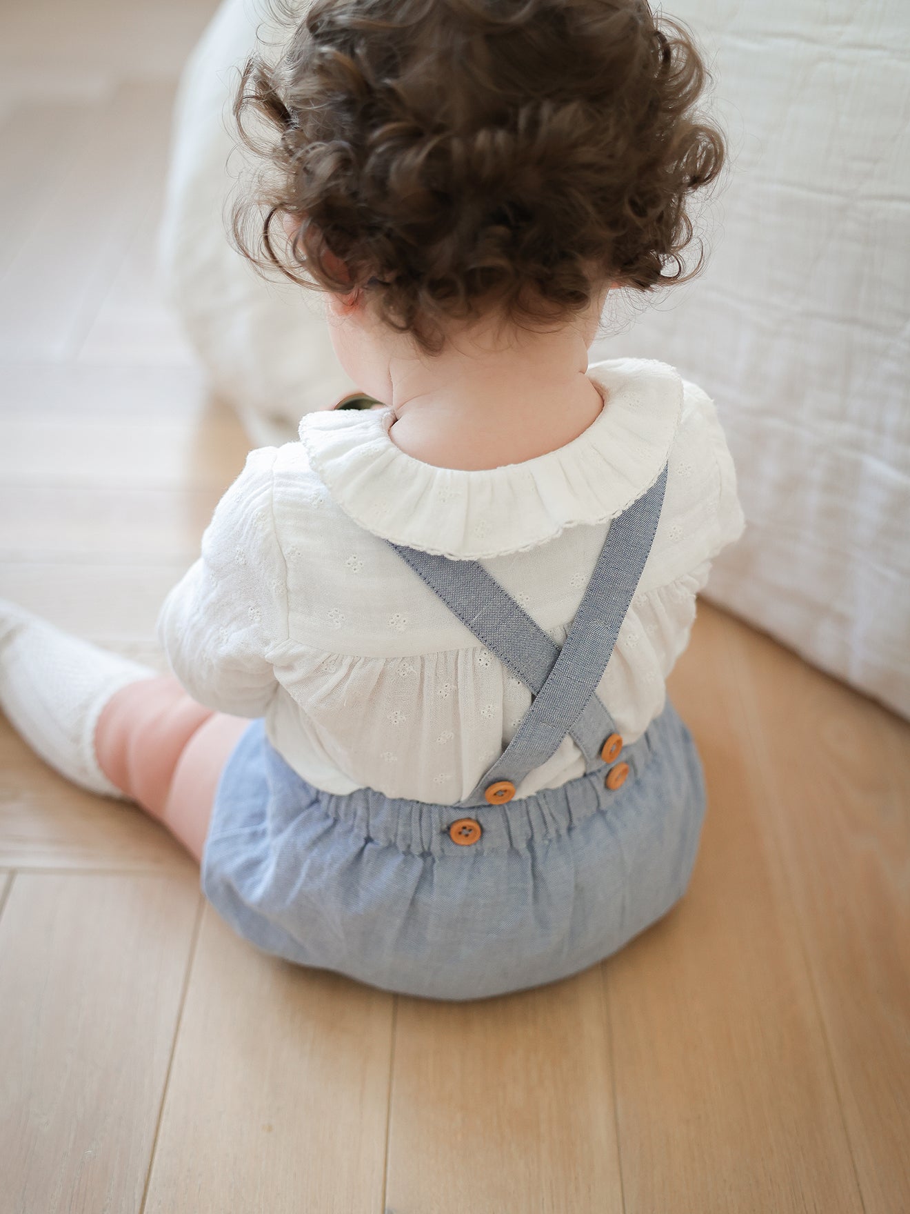 Baby-Bloomer aus Chambray-Stoff