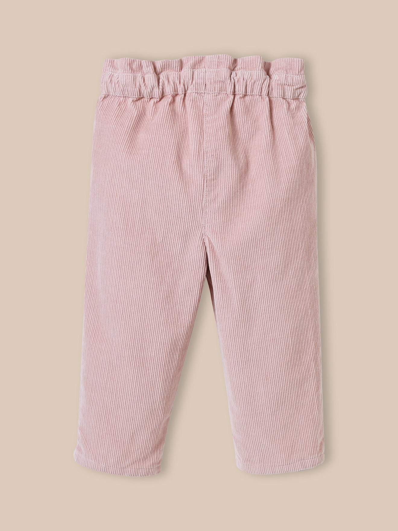 Pantalon paperbag Bébé en velours