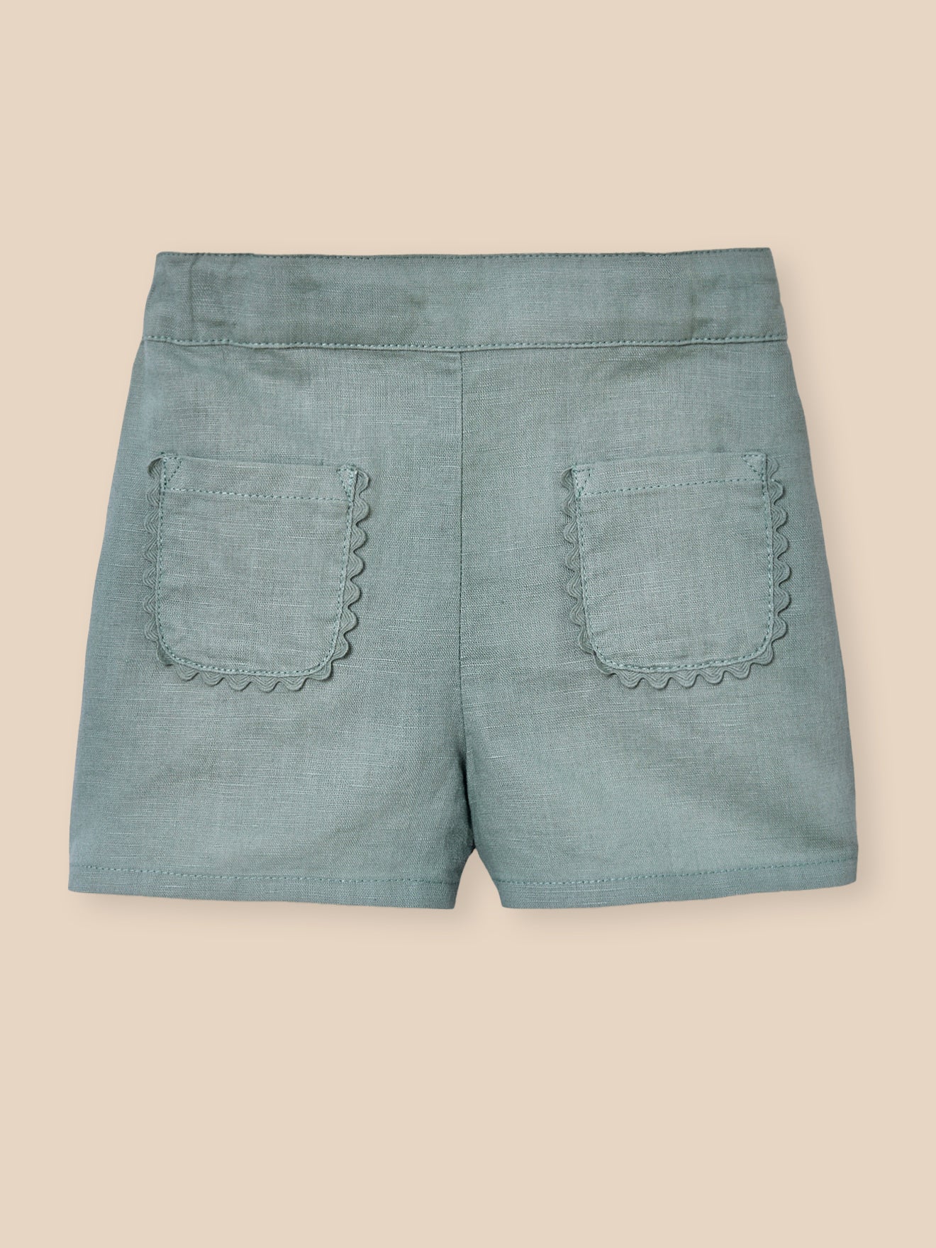 Short en lin et coton Bébé