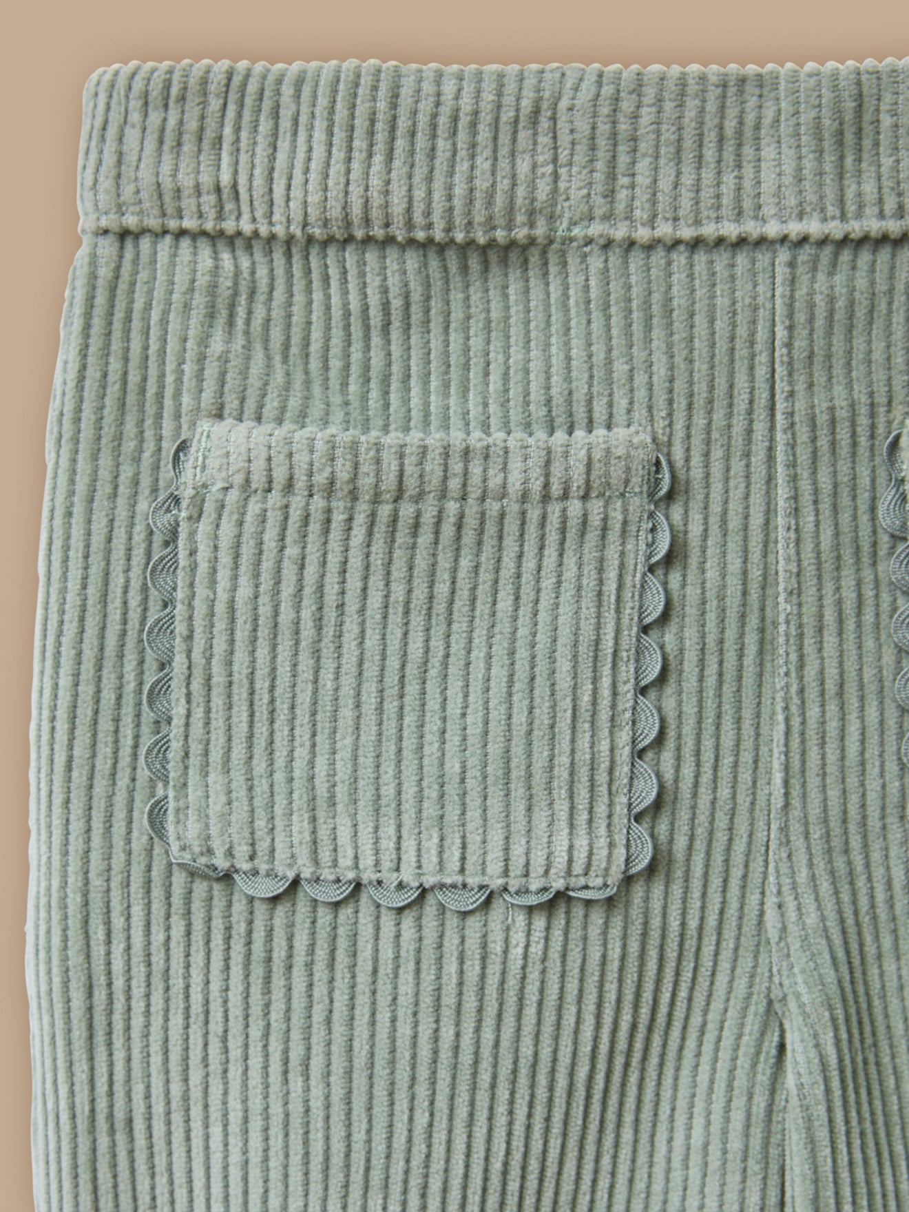 Pantalon en velours festonné Bébé