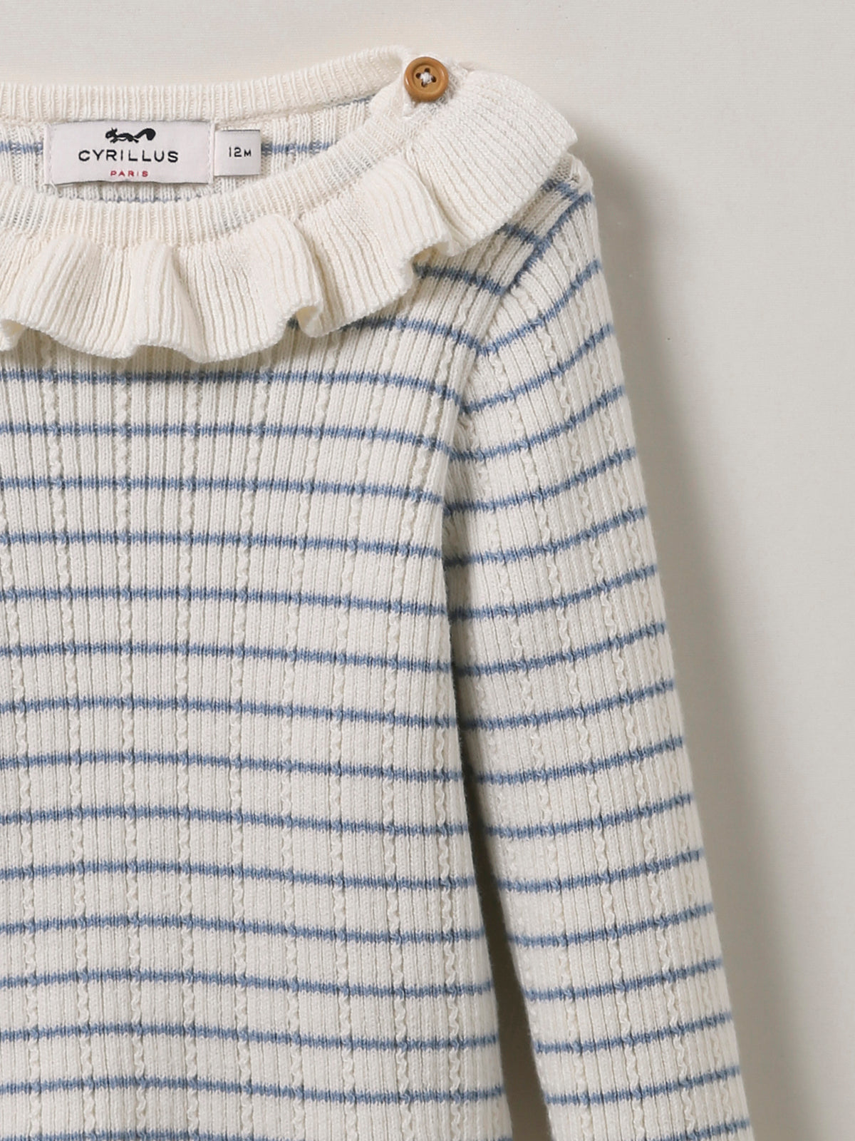 Babypullover - Bio-Baumwolle und Wolle