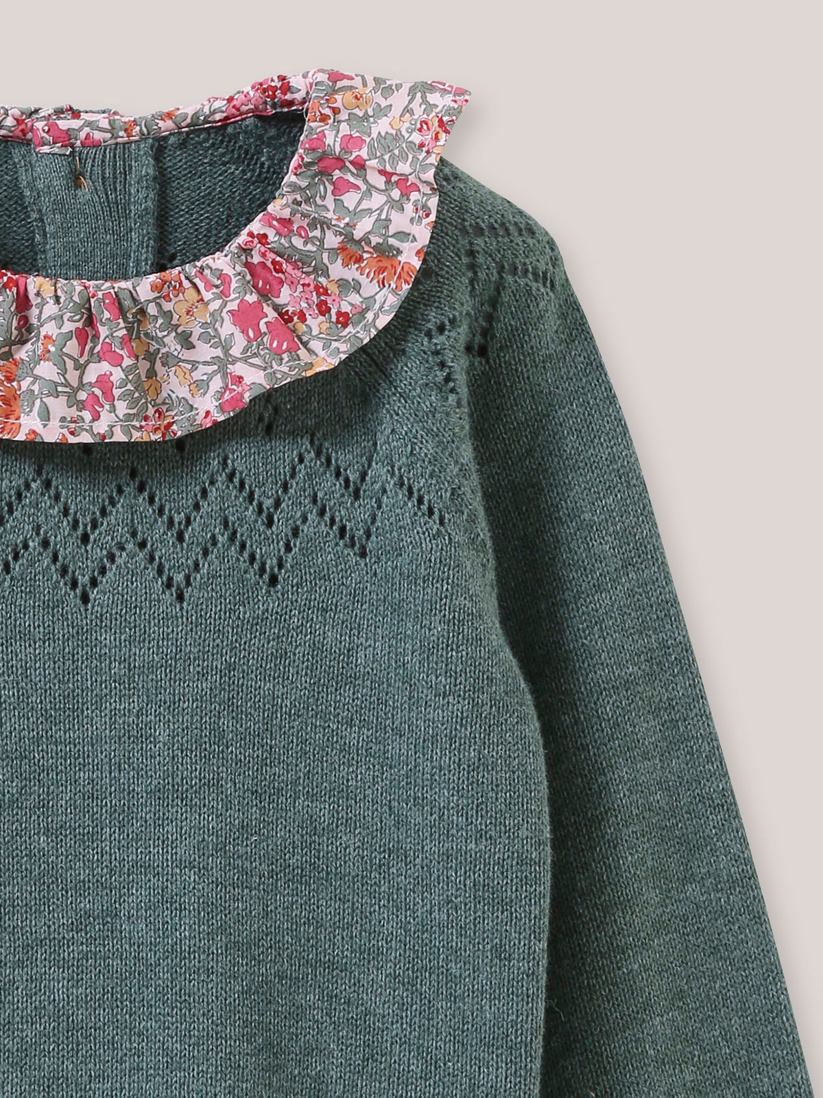 Pull col en tissu Liberty Babingdon Bébé
