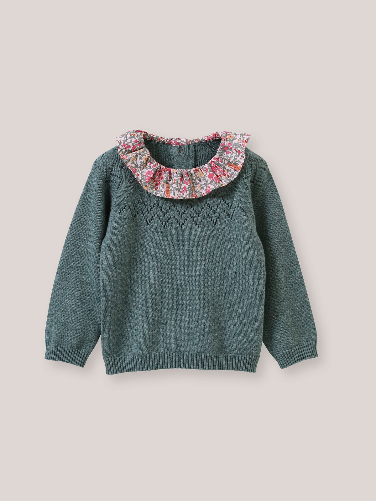 Pull col en tissu Liberty Babingdon Bébé