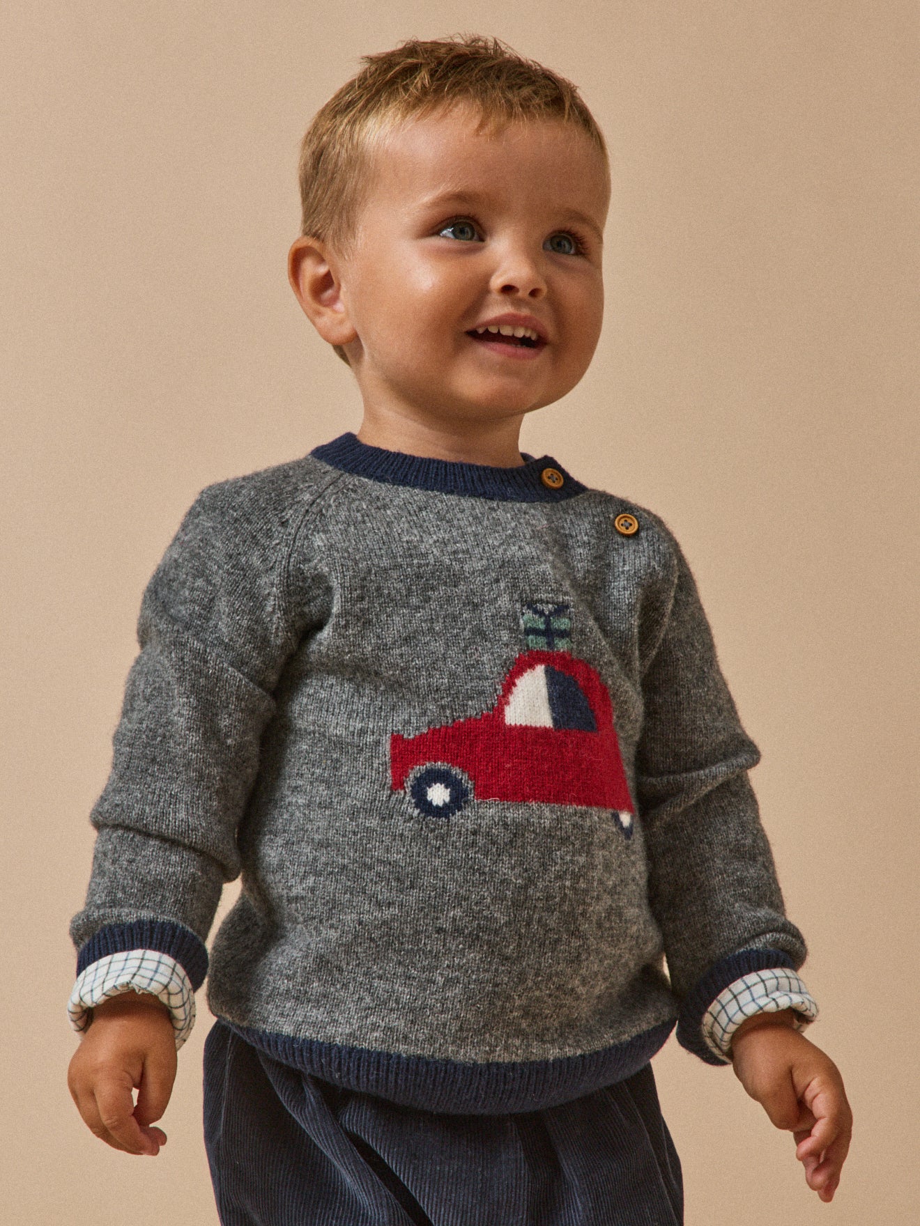 Baby-Pullover aus Wolle