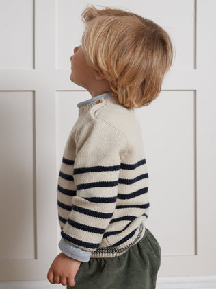 Pull rayé Bébé en laine